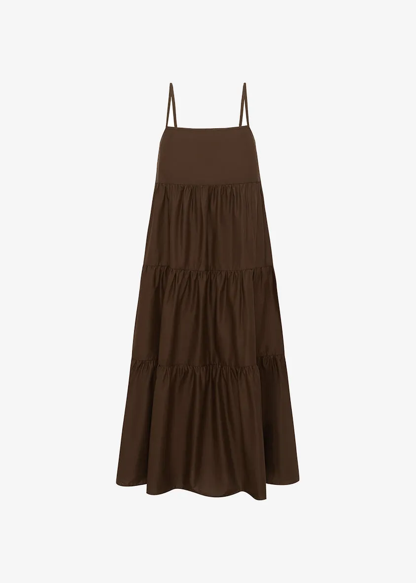 Matteau Tiered Sundress - Chocolate sold by Frankie Shop product image thumbnail 4