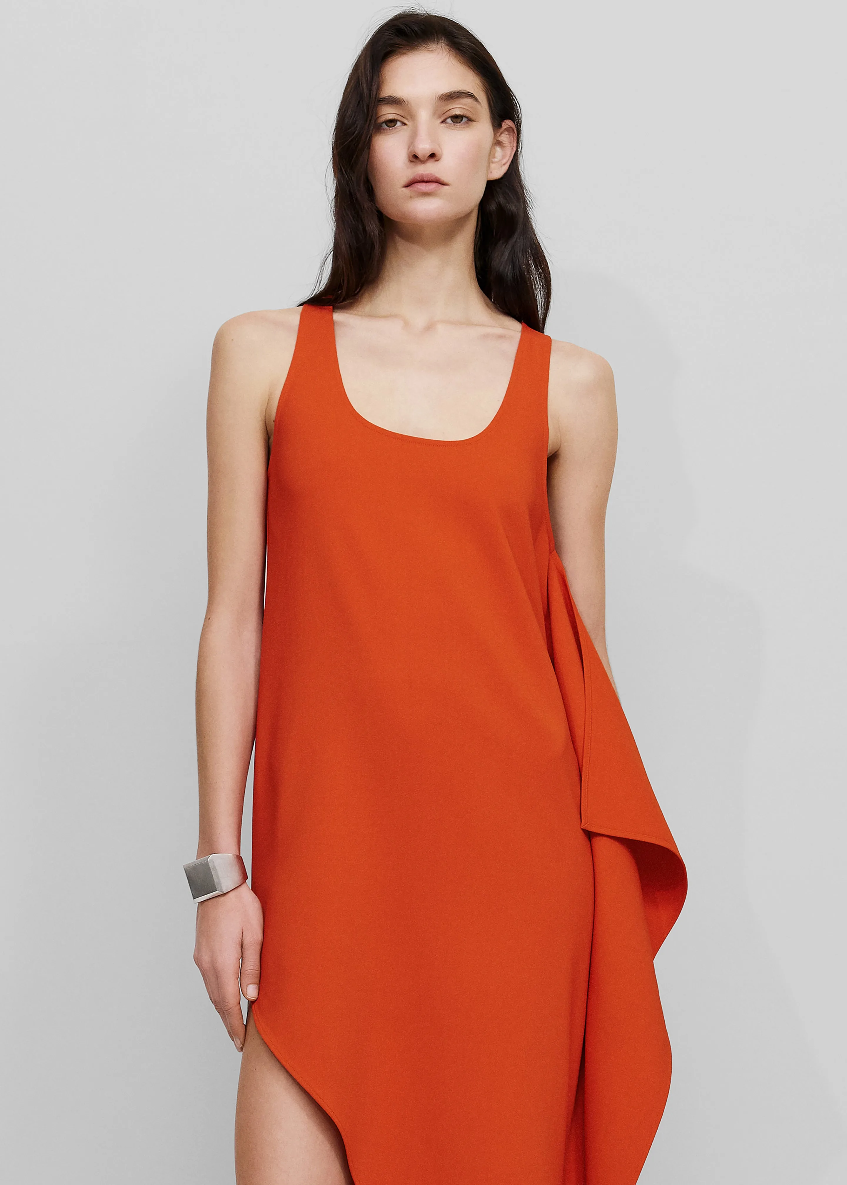 Bevza Edge Dress - Carrot Red sold by Frankie Shop product image thumbnail 2