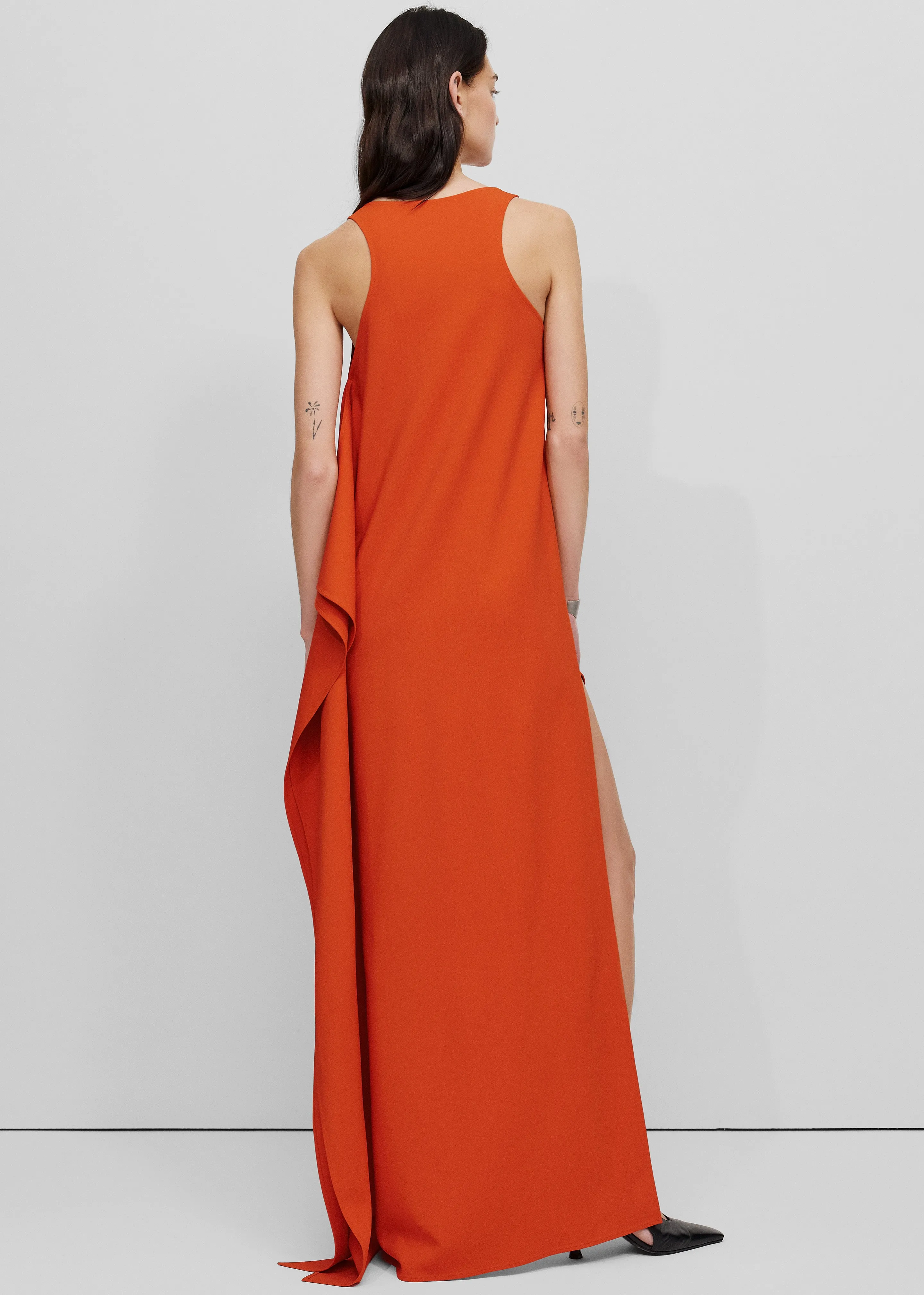 Bevza Edge Dress - Carrot Red sold by Frankie Shop product image thumbnail 4