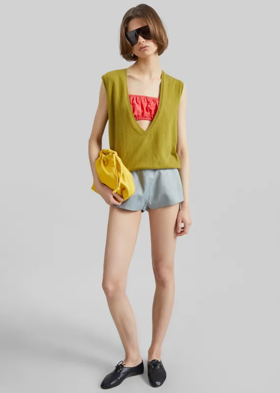 Christopher Esber Vestige Tailored Shorts - Washed Slate made by Christopher Esber