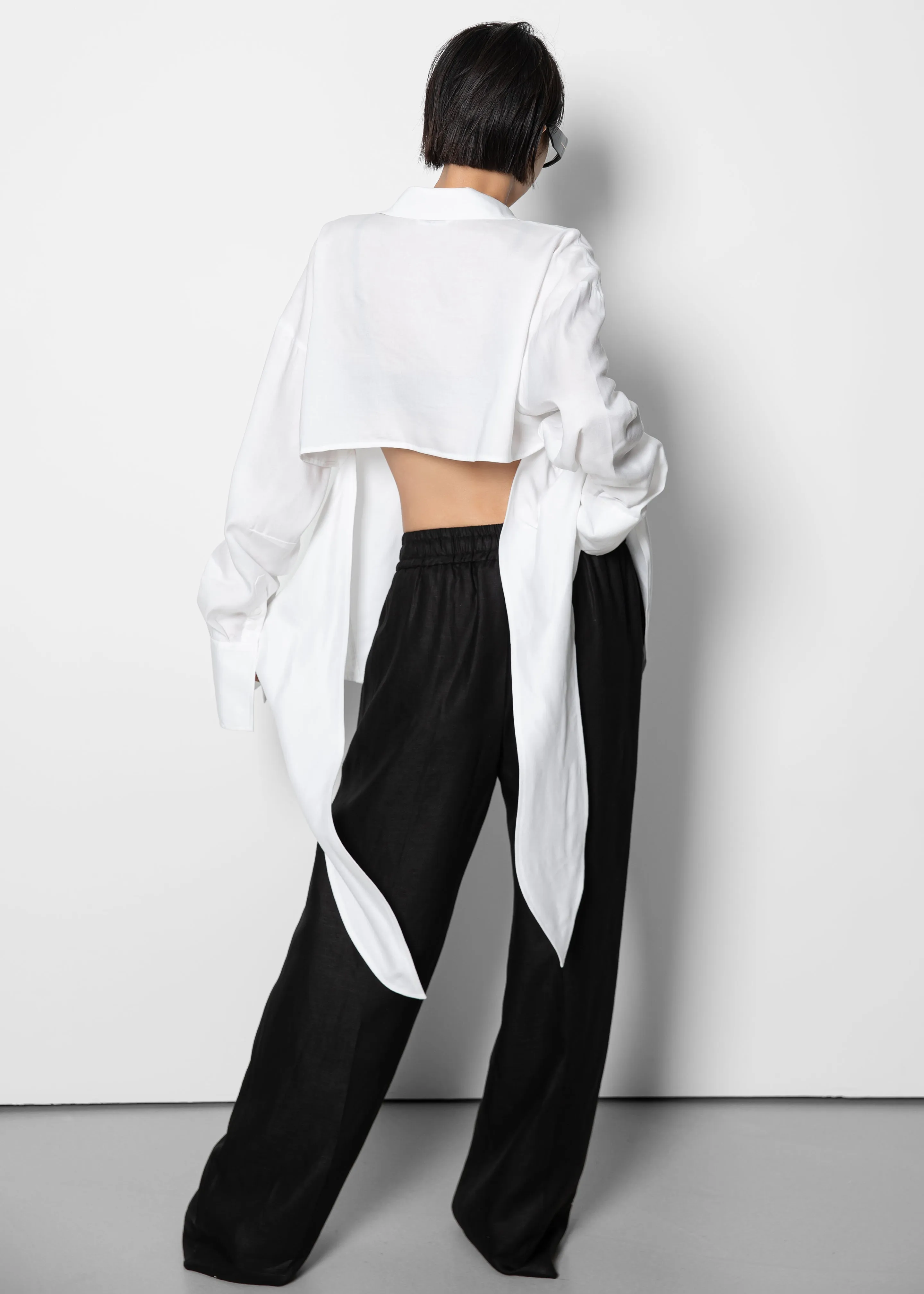 Velia Cut-Out Back Shirt - White sold by Frankie Shop product image thumbnail 5