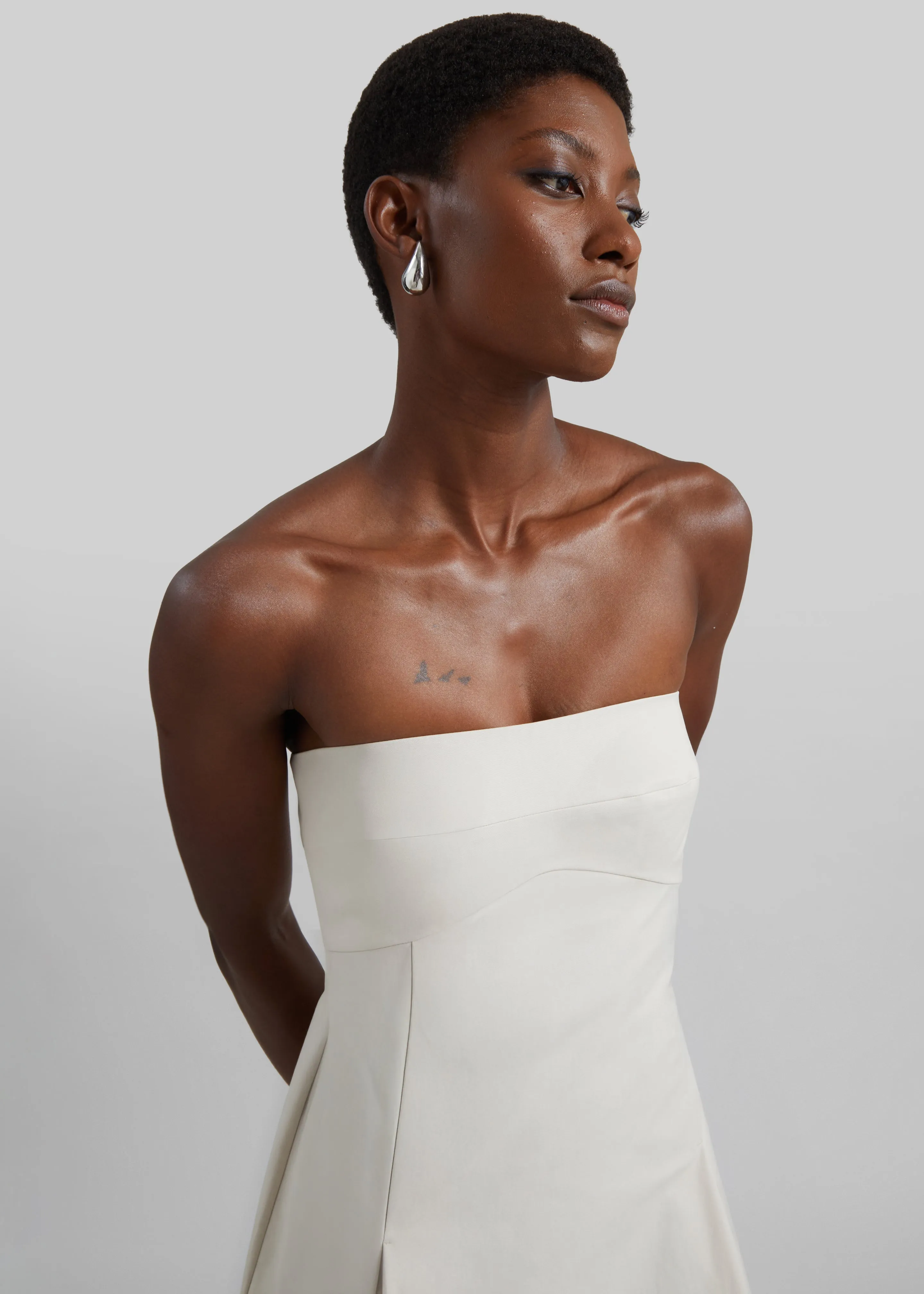 St. Agni Canvas Pleat Cocoon Dress - Shell sold by Frankie Shop product image thumbnail 2