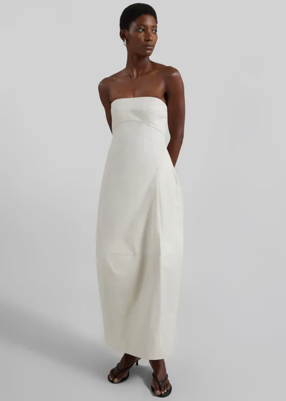 St. Agni Canvas Pleat Cocoon Dress - Shell made by St. Agni