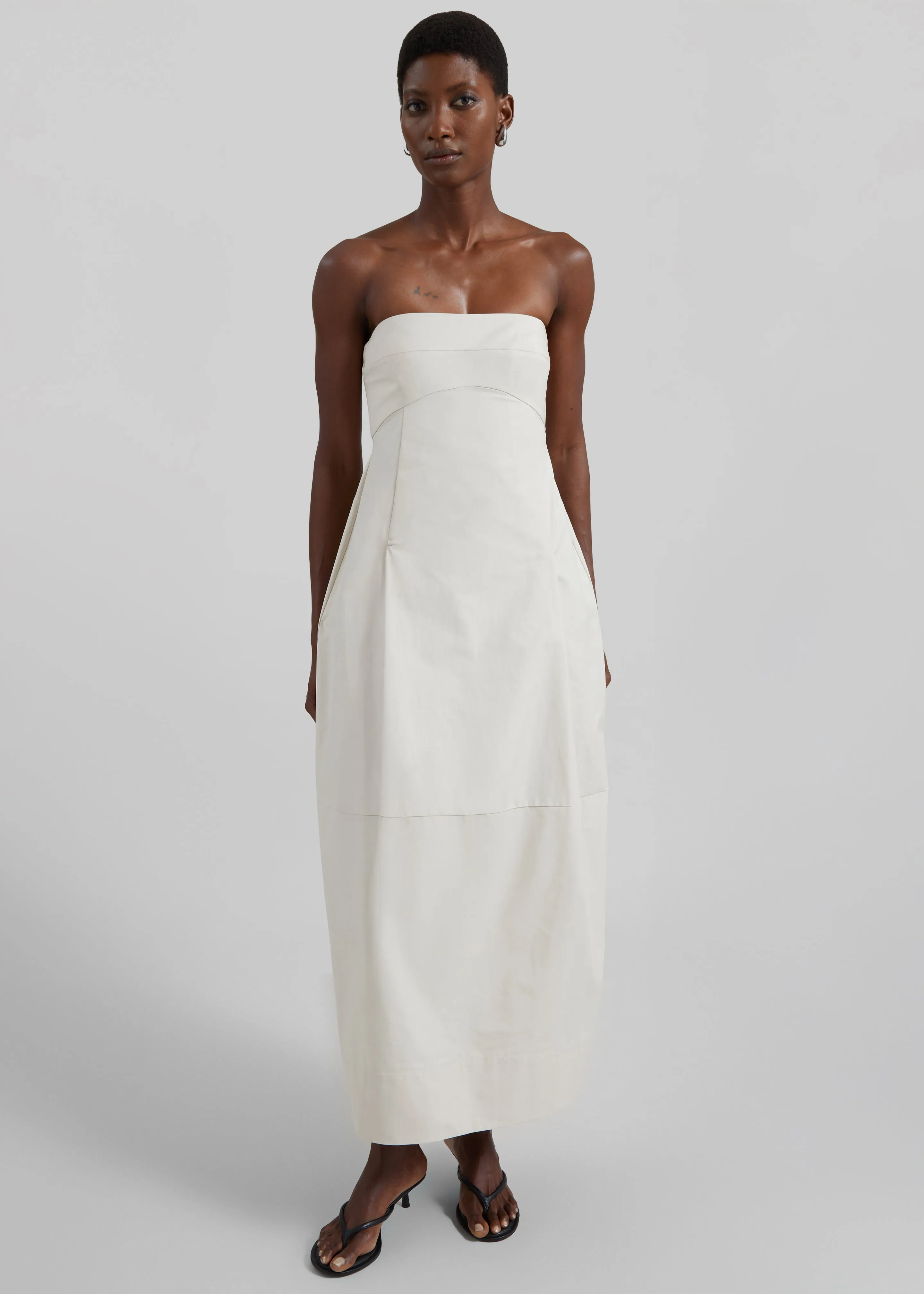 St. Agni Canvas Pleat Cocoon Dress - Shell sold by Frankie Shop product image thumbnail 5