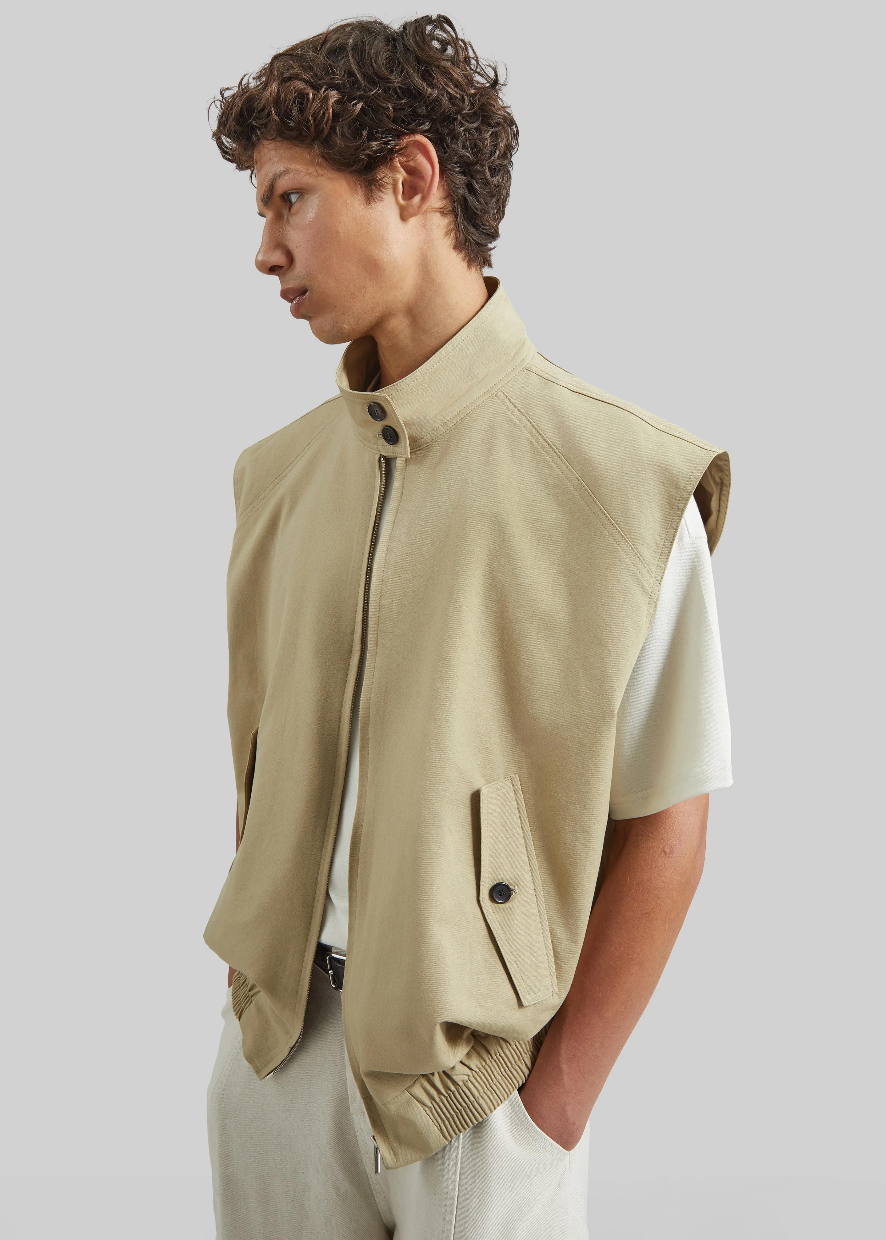 Oltrano Sleeveless Jacket - Beige sold by Frankie Shop product image thumbnail 2