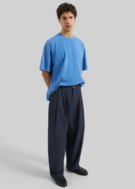 Osaka Pleated Pants - Navy made by Frankie Shop