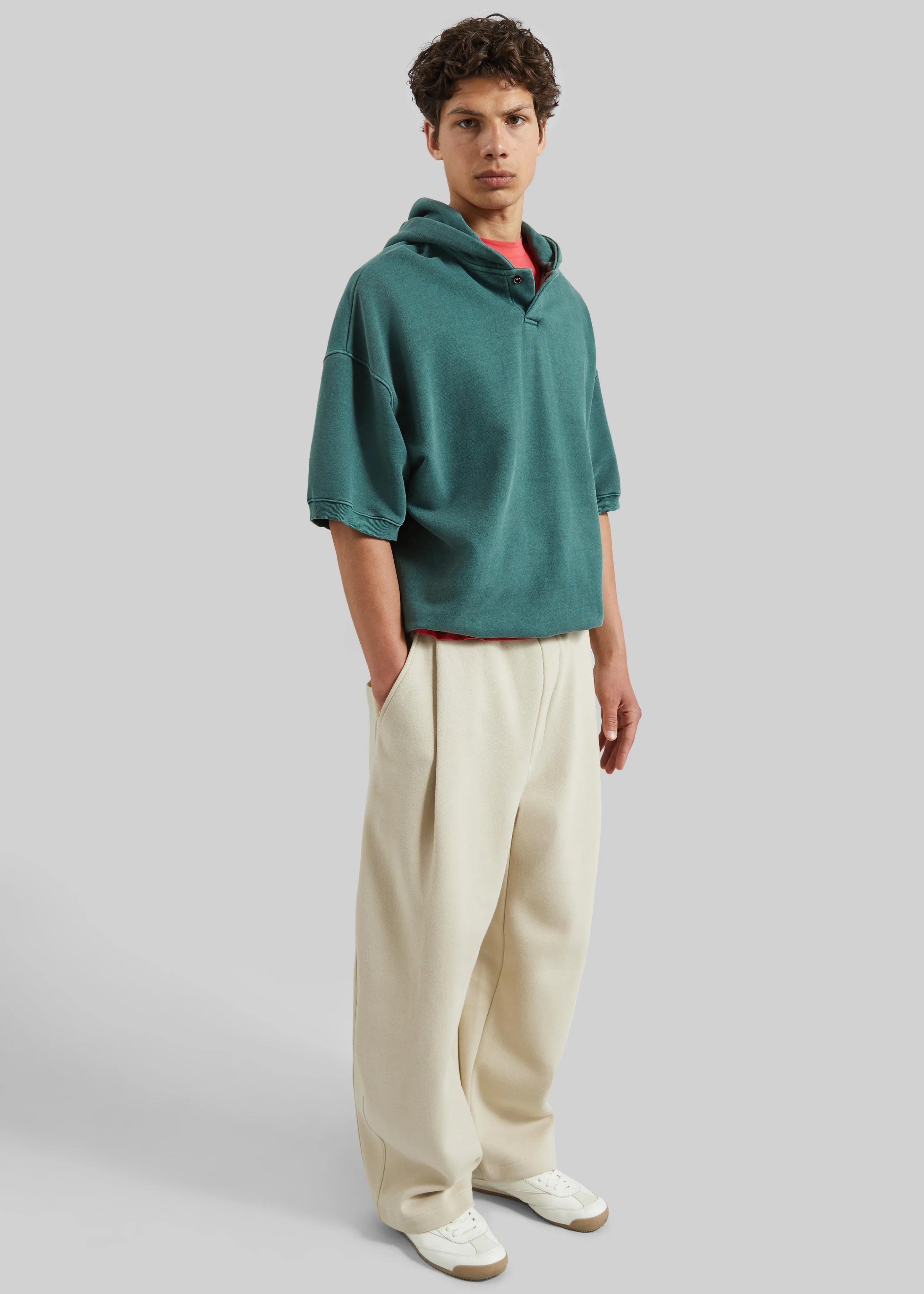 Nas Barrel Leg Sweatpants - Beige sold by Frankie Shop product image thumbnail 5