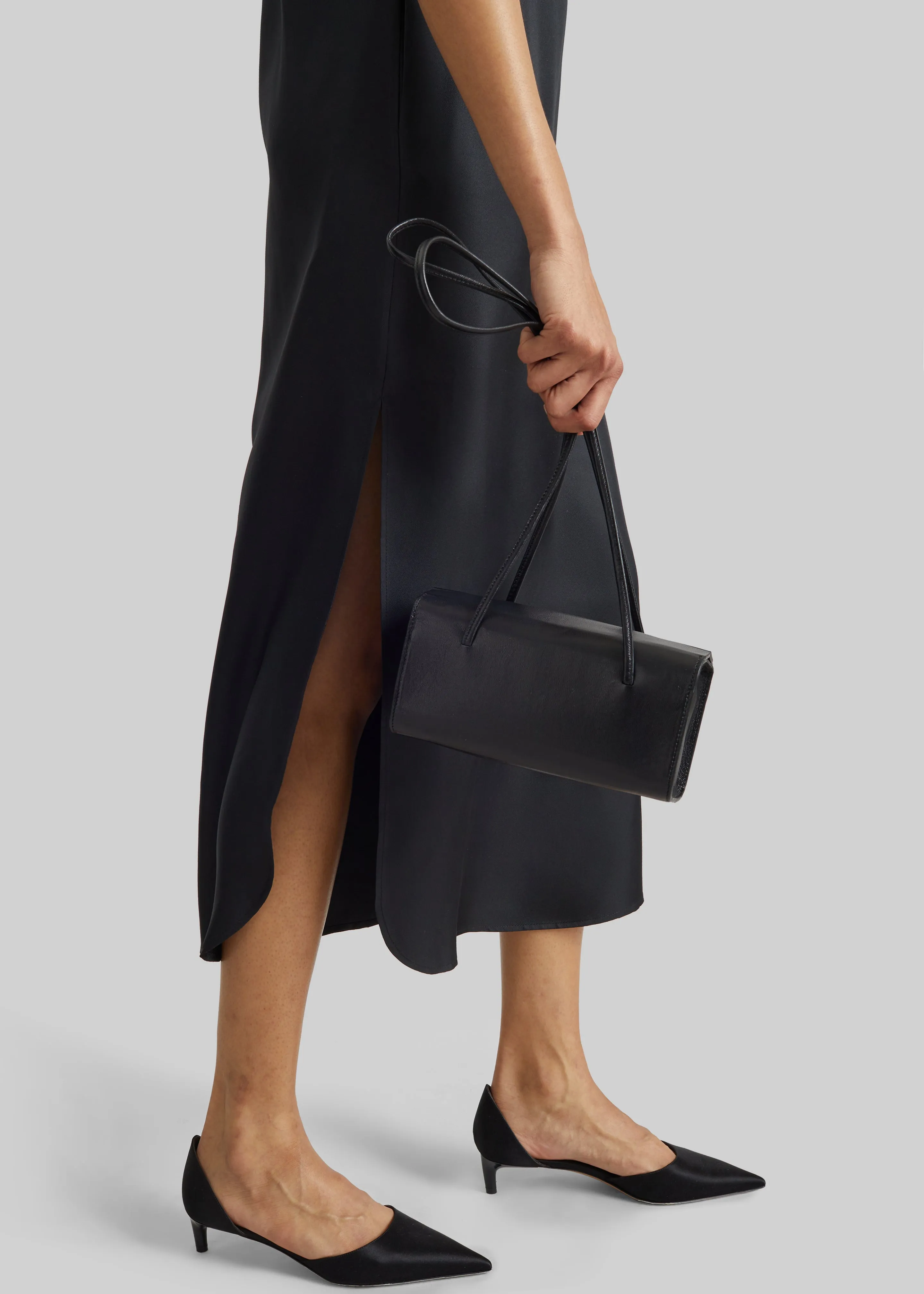 Loulou de Saison Paloma Long Silk Dress - Black sold by Frankie Shop product image thumbnail 2