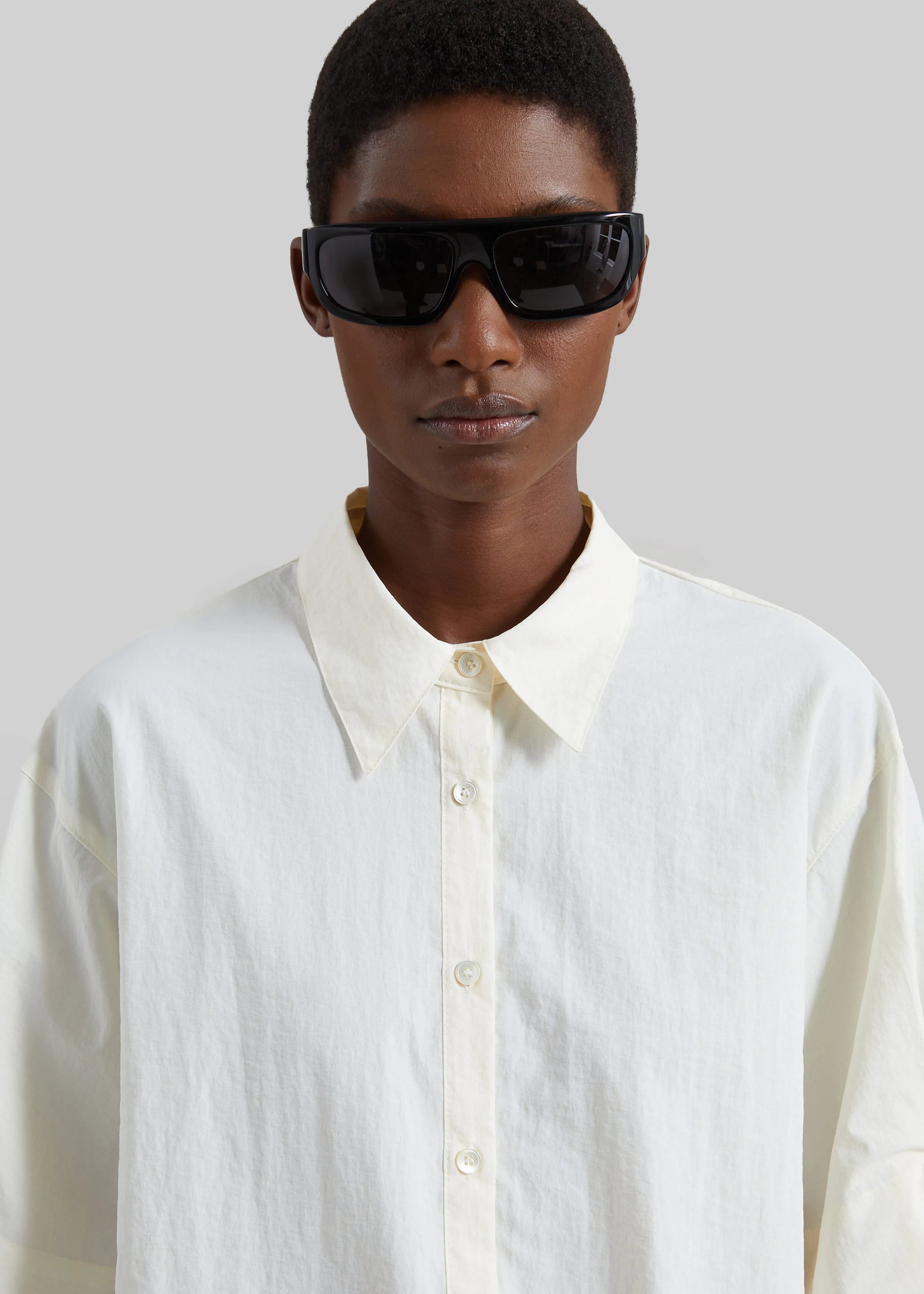 Comporta Drawstring Shirt - Cream sold by Frankie Shop product image thumbnail 3