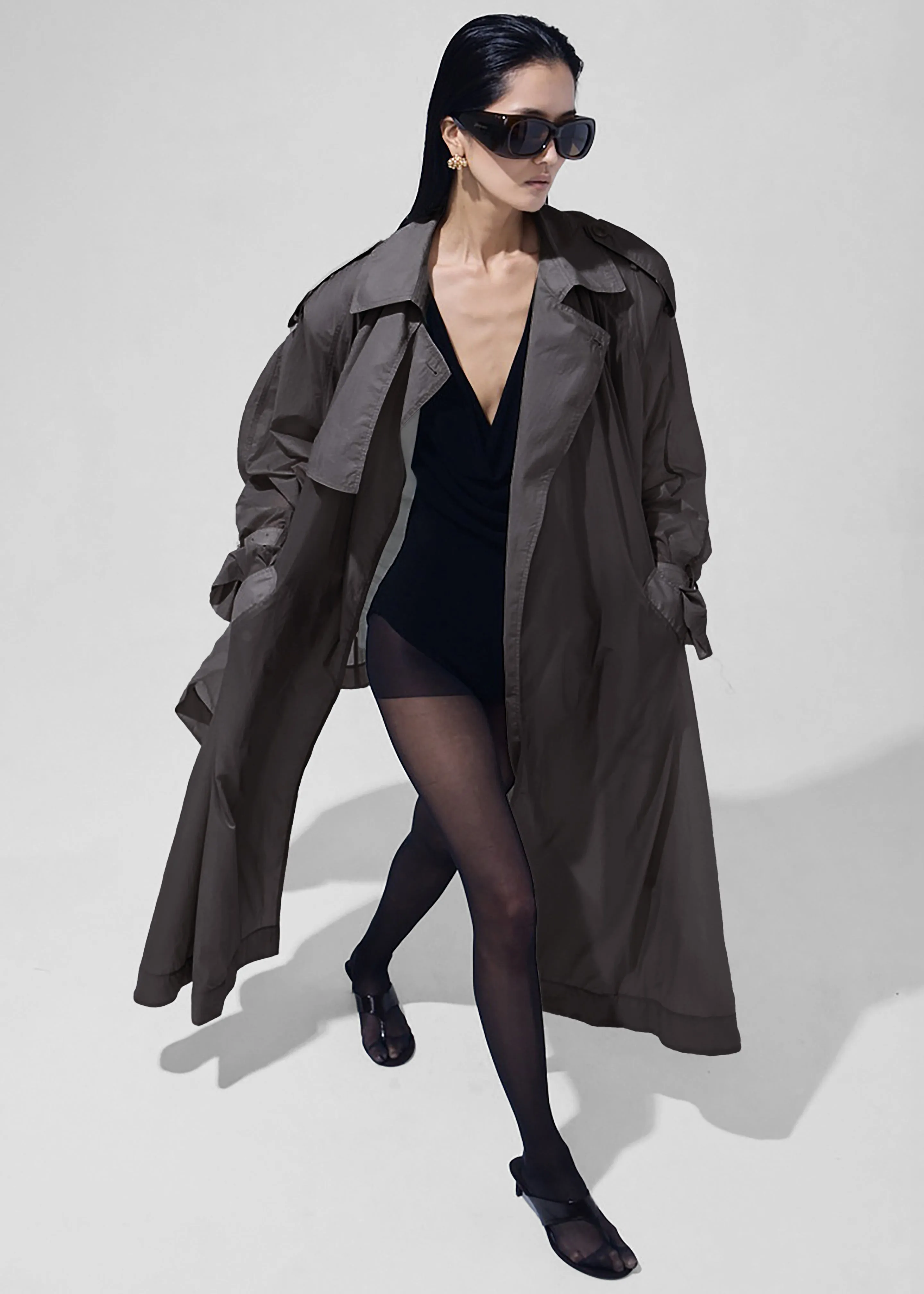 Linas Technical Light Trench - Storm Grey sold by Frankie Shop