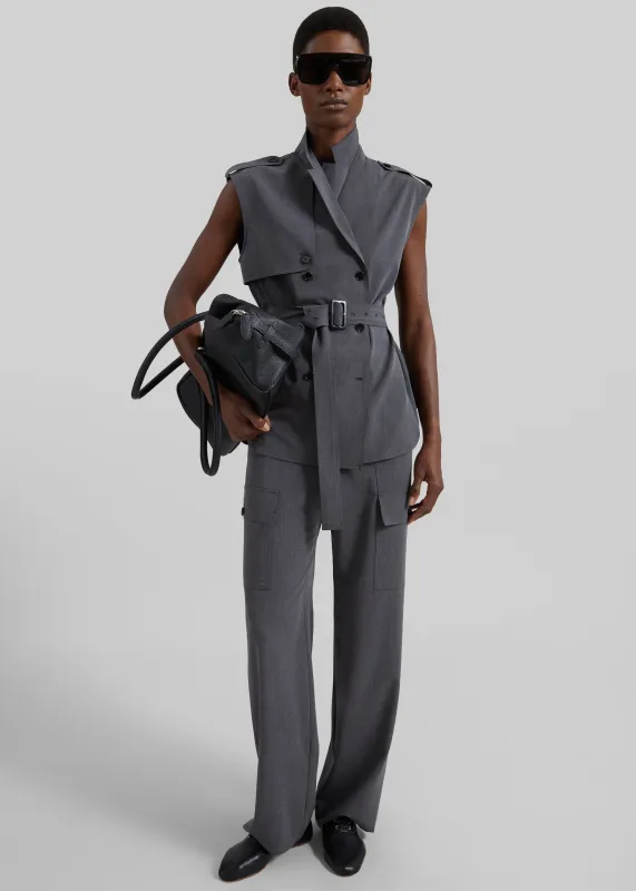 Holborn Cargo Pants - Grey Melange made by Frankie Shop