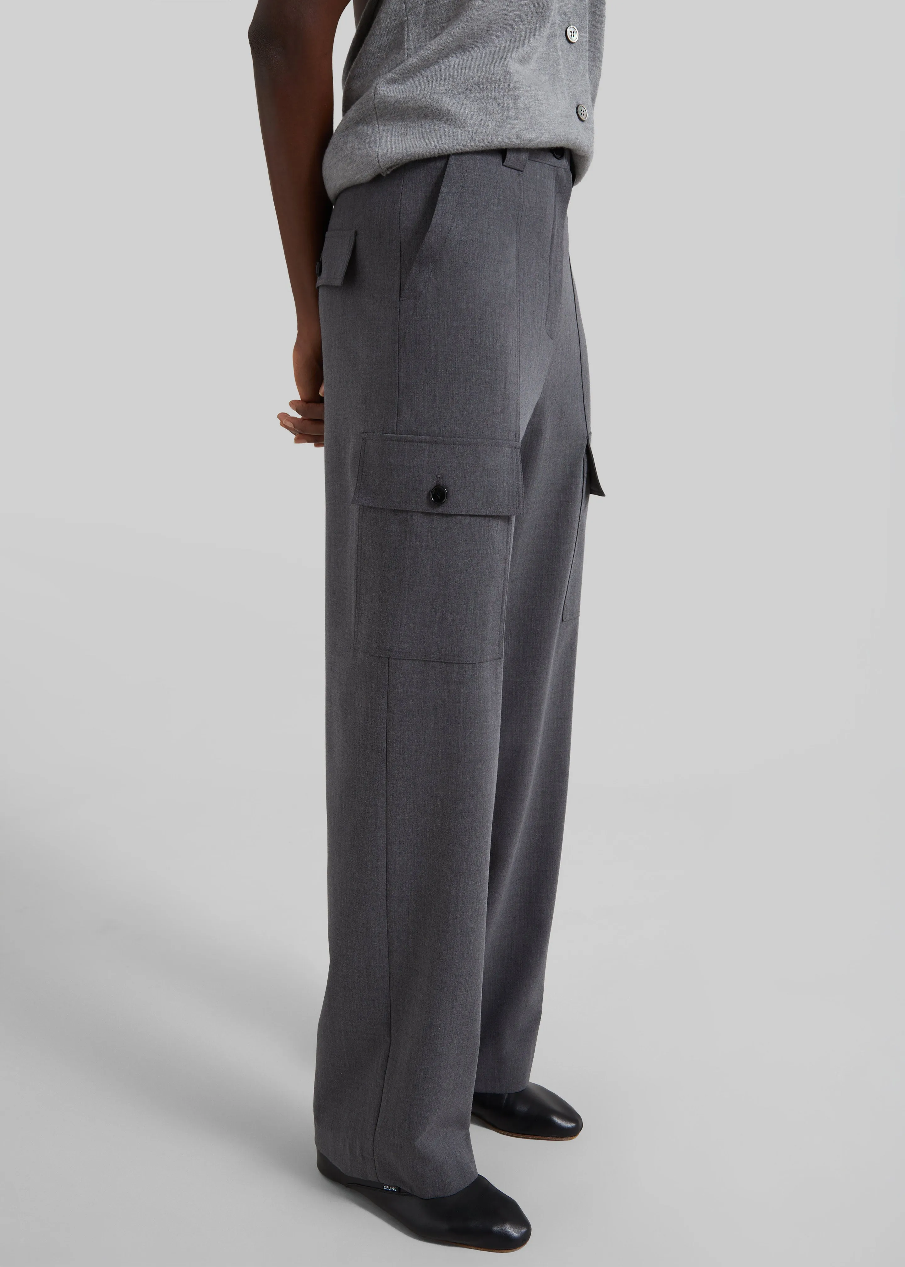 Holborn Cargo Pants - Grey Melange sold by Frankie Shop product image thumbnail 5