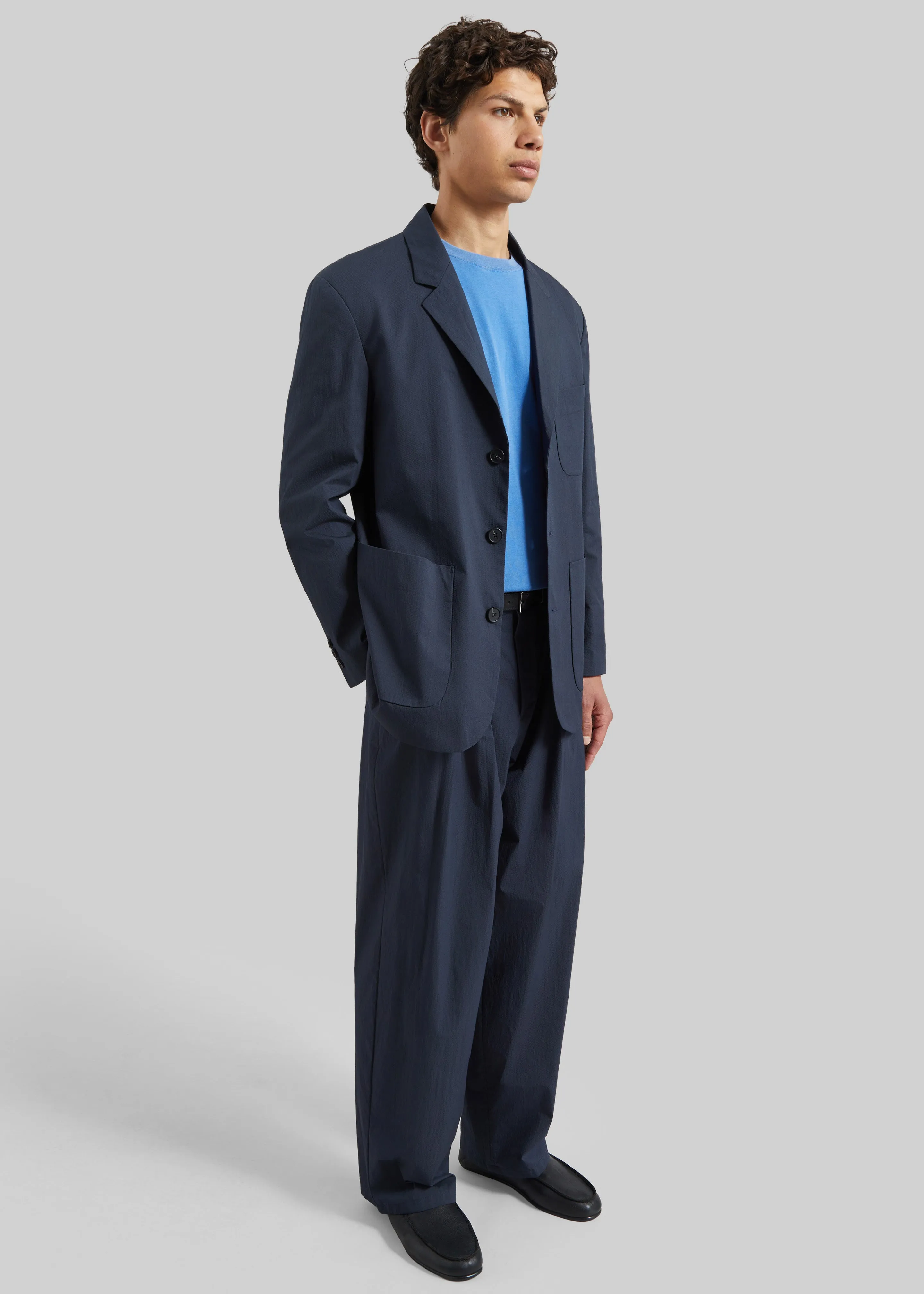 Osaka Single Breasted Blazer - Navy sold by Frankie Shop product image thumbnail 2
