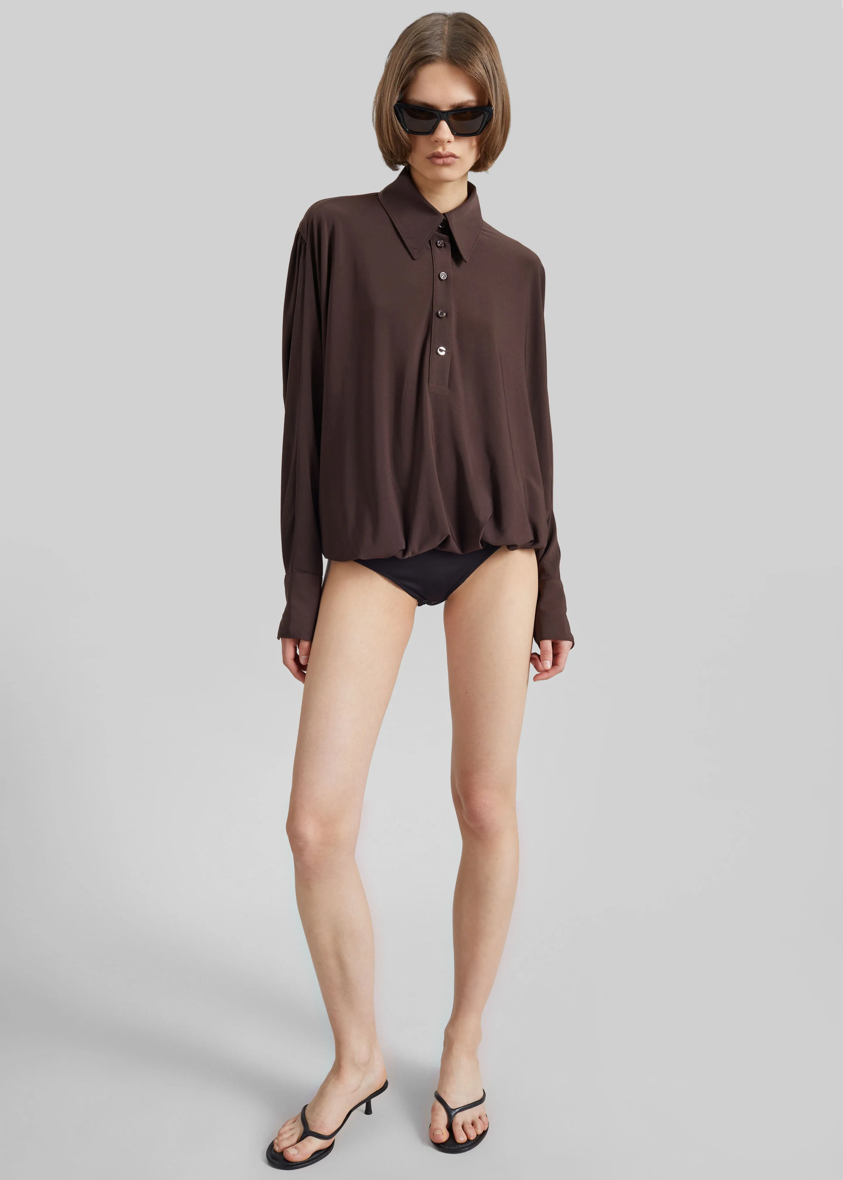 Coperni Draped Boxy Body - Brown sold by Frankie Shop product image thumbnail 4