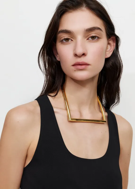 Bevza Square Necklace - Gold made by Bevza