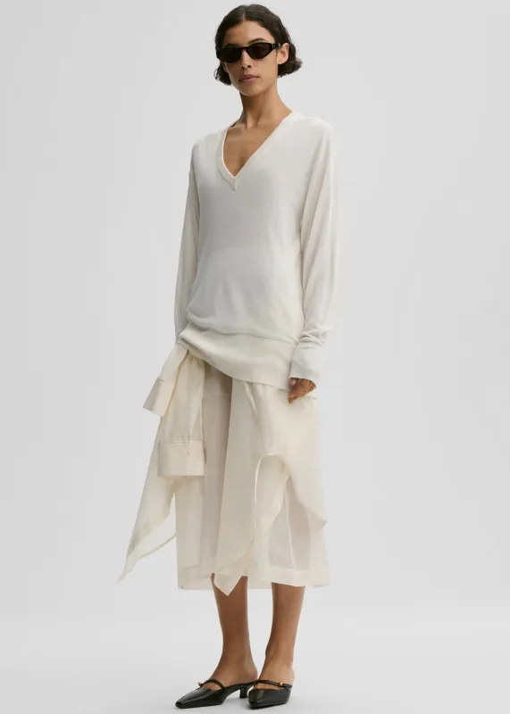 By Malene Birger Derya Sweater - Soft White made by By Malene Birger