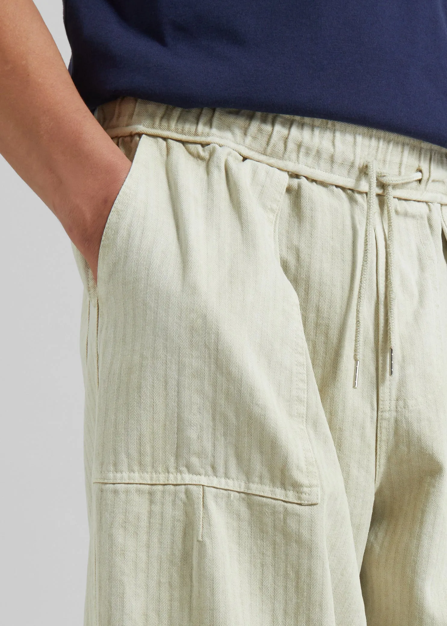 Bernay Herringbone Balloon Pants - Beige sold by Frankie Shop product image thumbnail 5