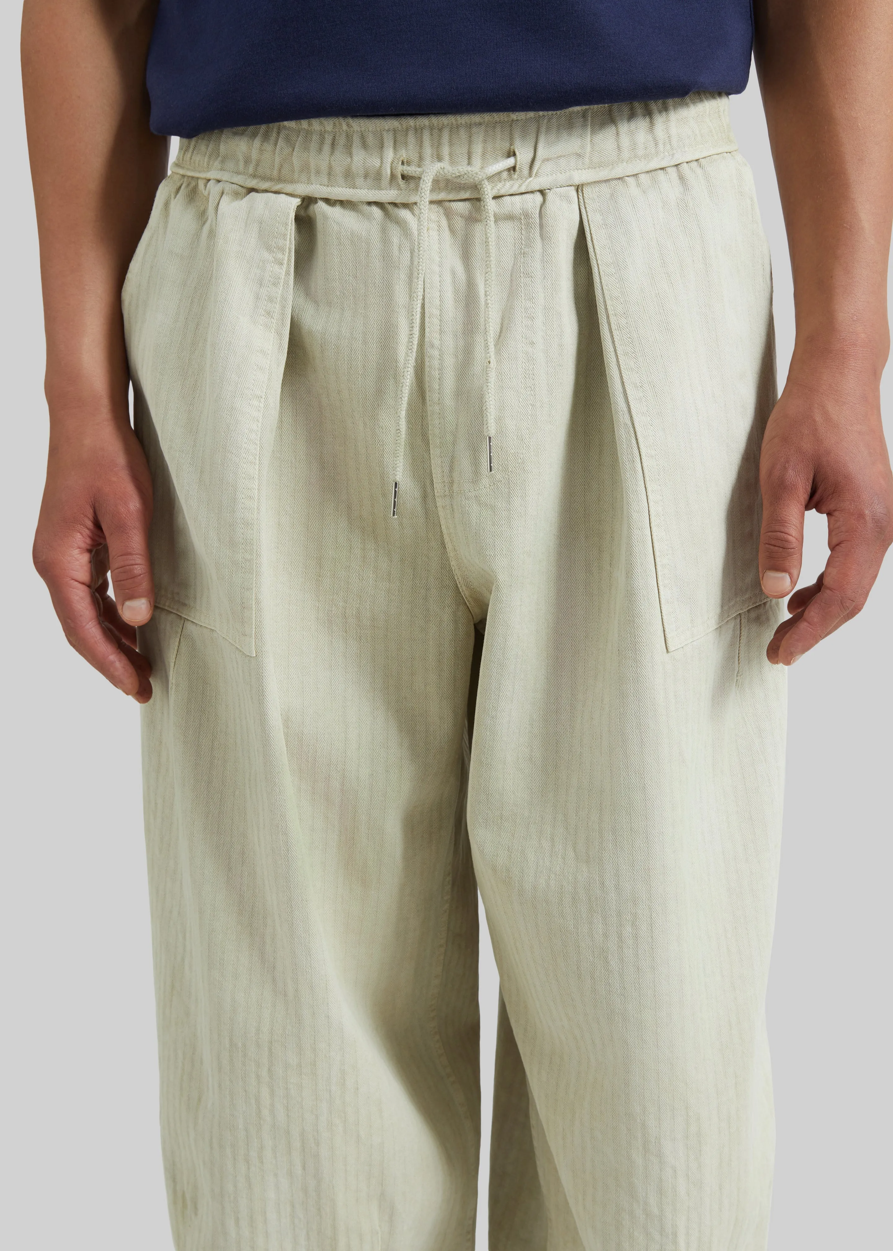 Bernay Herringbone Balloon Pants - Beige sold by Frankie Shop product image thumbnail 3