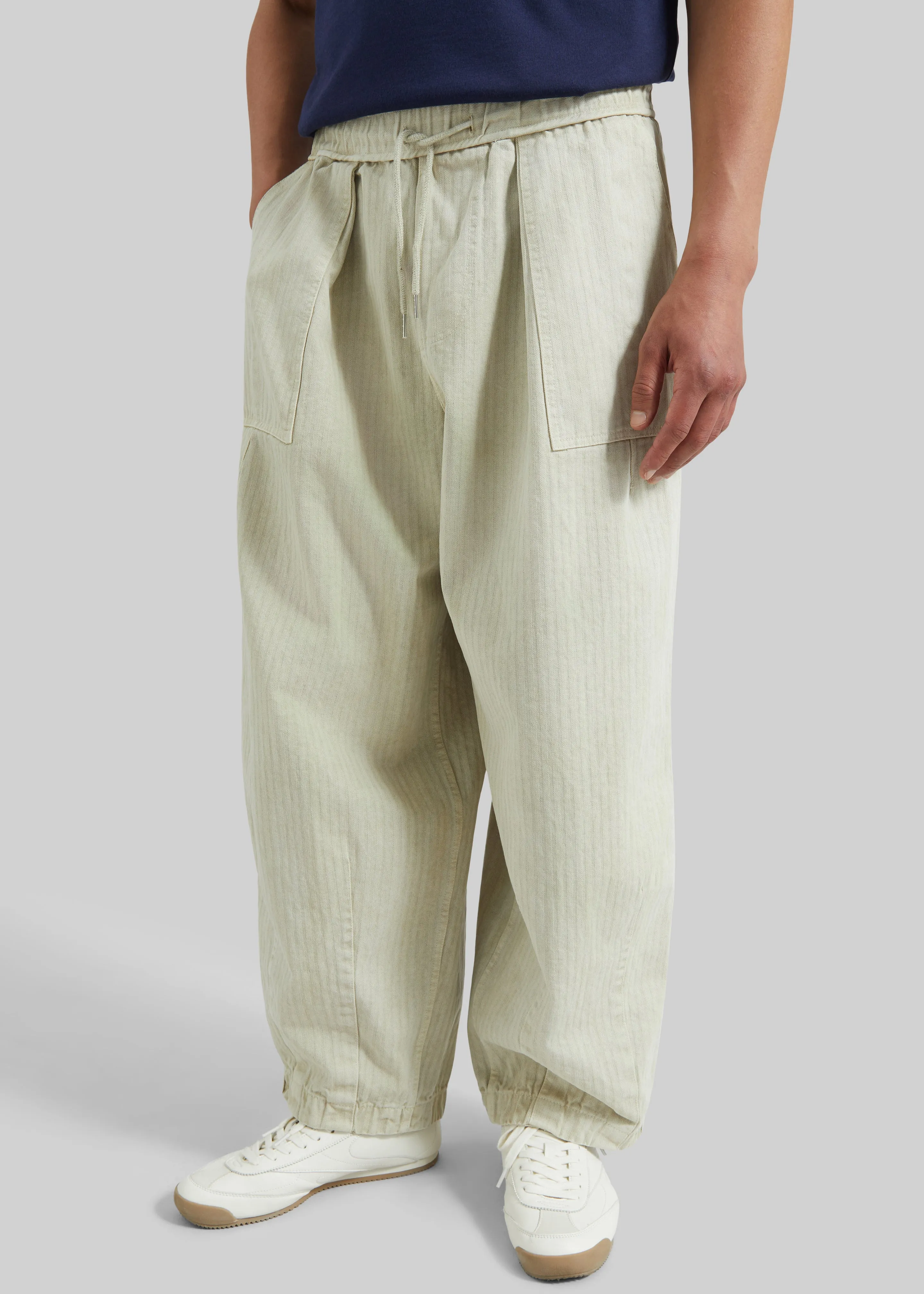 Bernay Herringbone Balloon Pants - Beige sold by Frankie Shop product image thumbnail 4