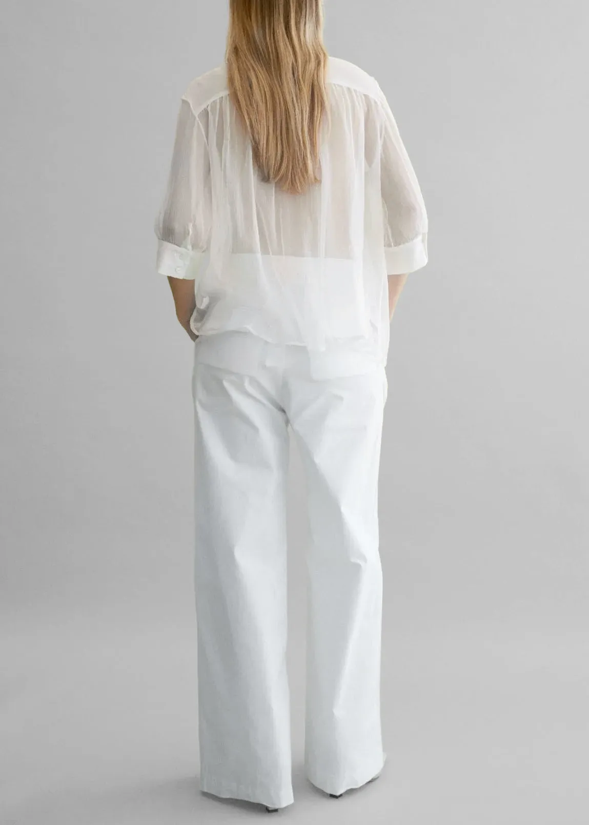 Matin Gathered Yoke Blouse - White sold by Frankie Shop product image thumbnail 3