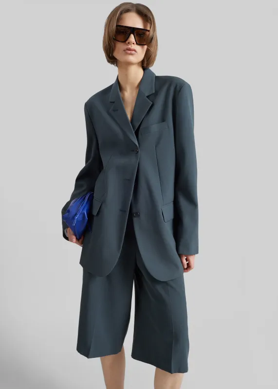 Lioni Oversized Padded Blazer - Deep Teal made by Frankie Shop