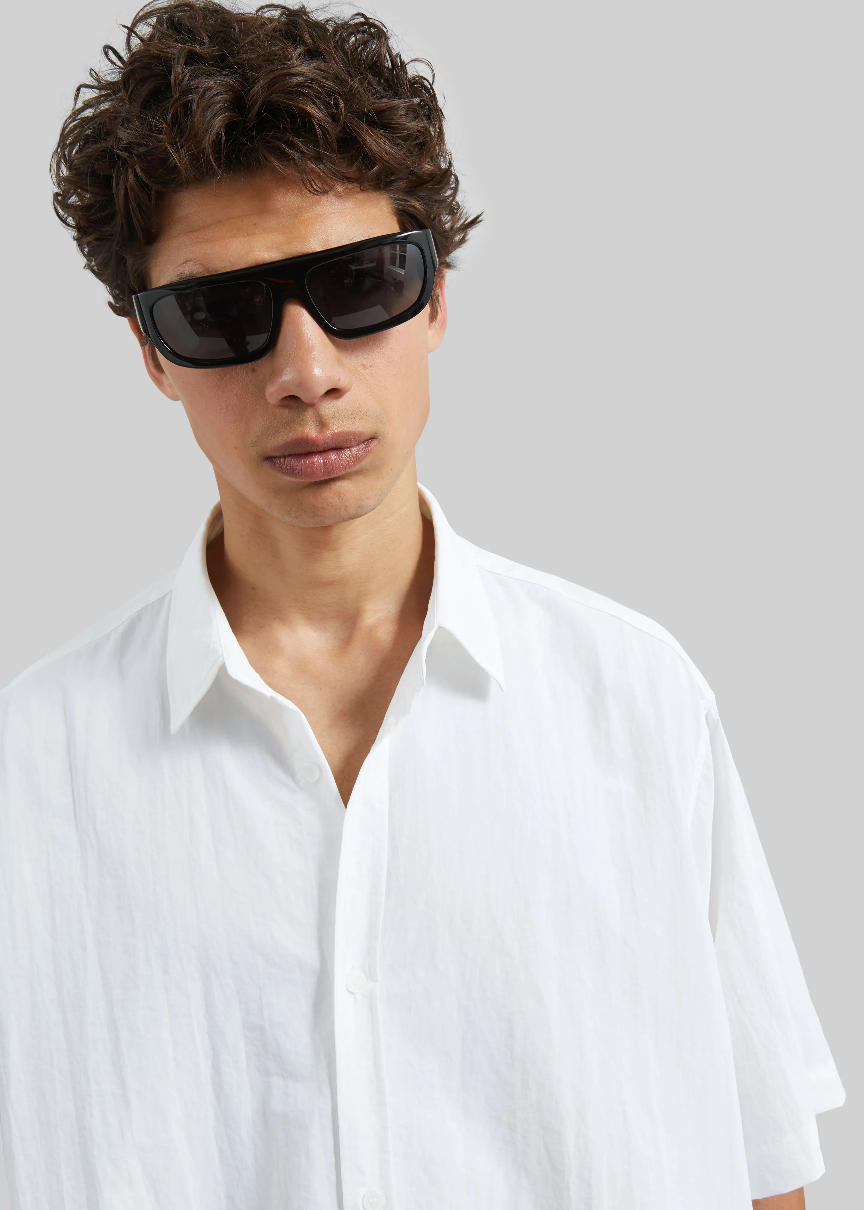 Colhame Adjustable Hem Short Sleeve Shirt - White sold by Frankie Shop product image thumbnail 2