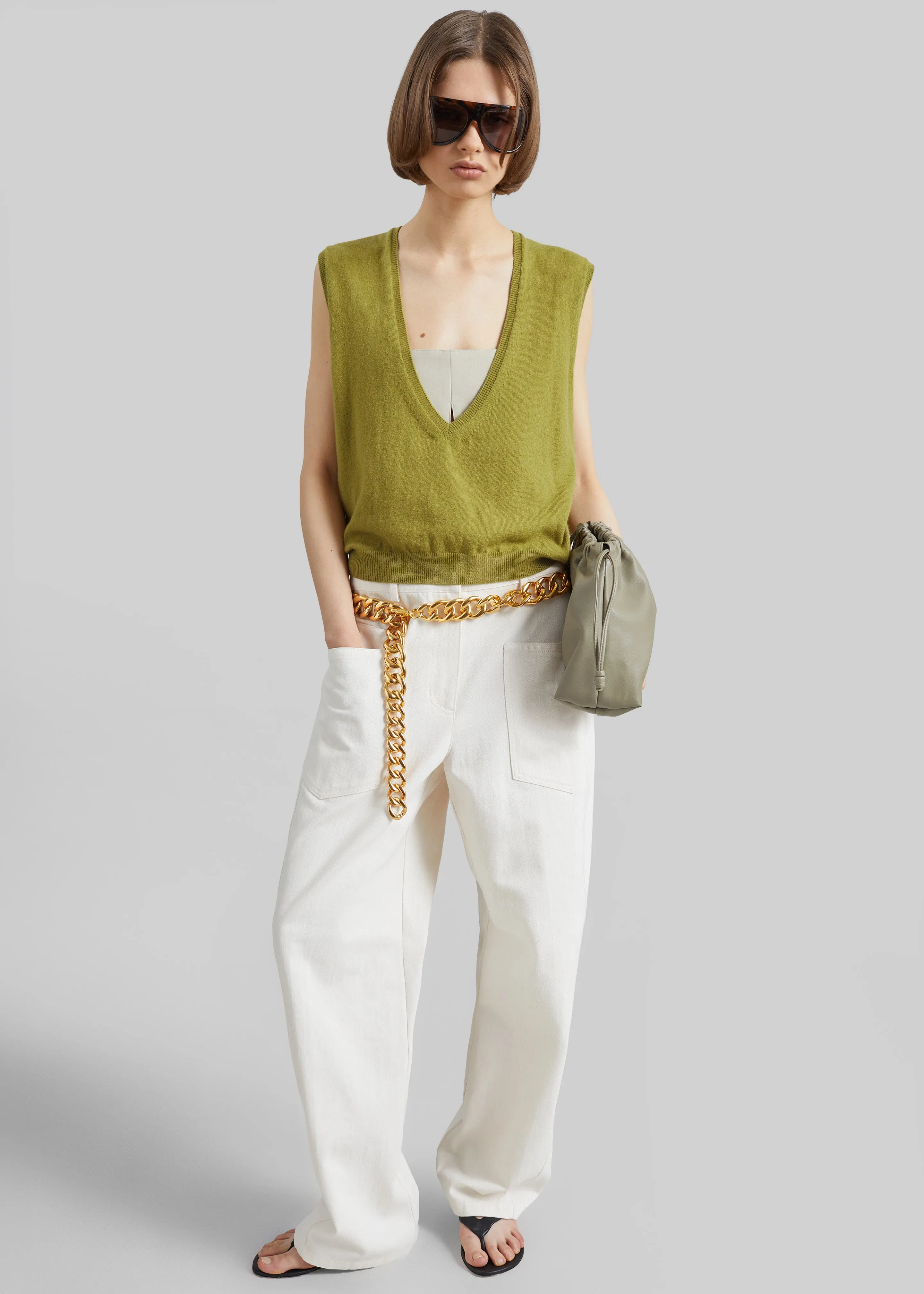 Bliss Barrel Leg Jeans - Ivory sold by Frankie Shop product image thumbnail 5