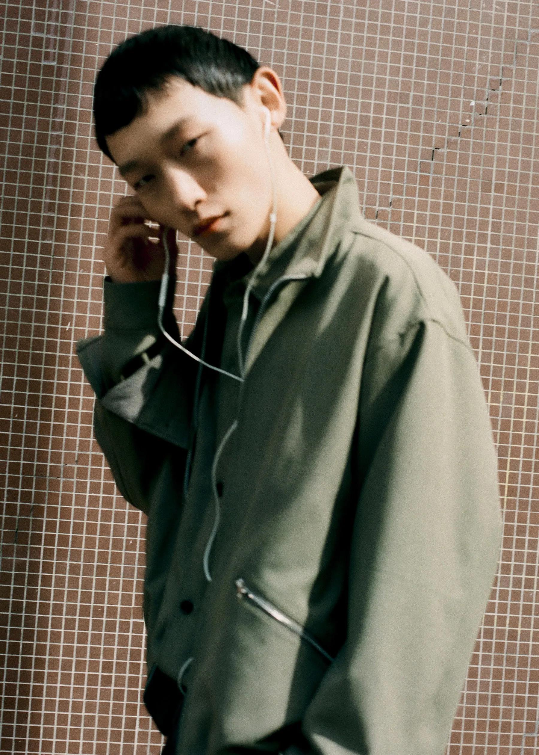Alessio Zip-Up Jacket - Olive sold by Frankie Shop product image thumbnail 2