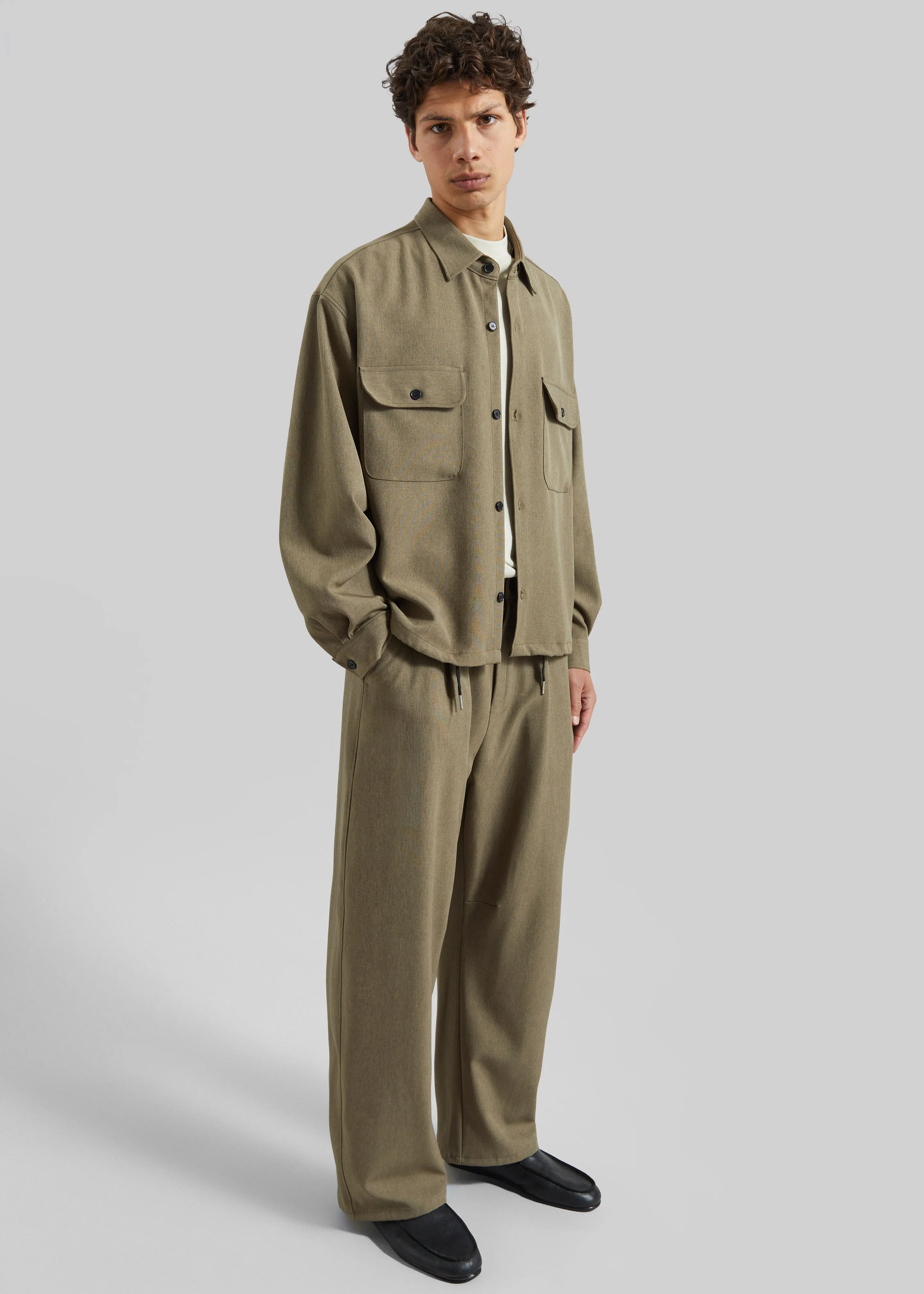 Alessio Straight Trousers - Olive sold by Frankie Shop product image thumbnail 3