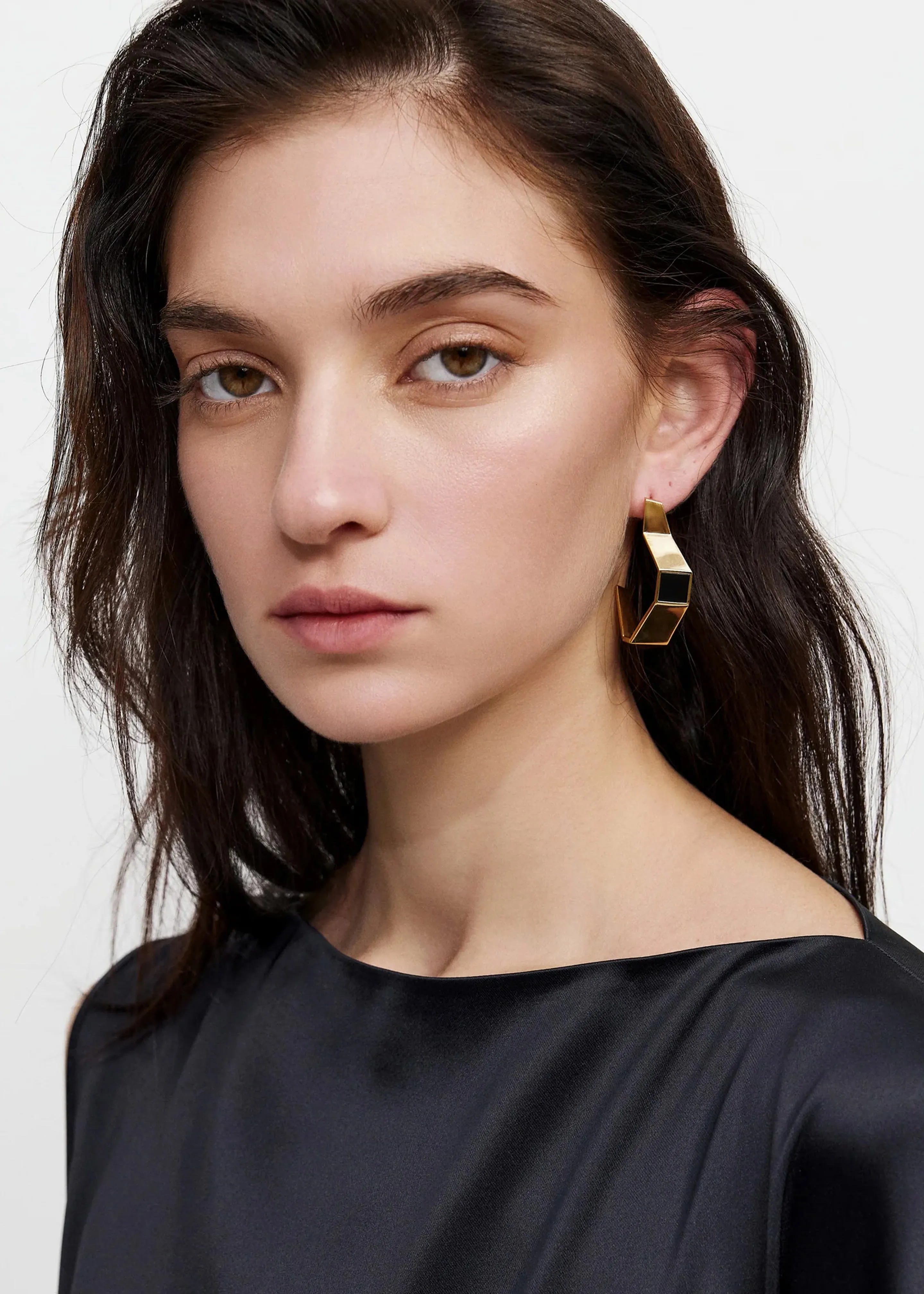 Bevza Broken Shape Earrings - Golden sold by Frankie Shop product image thumbnail 2