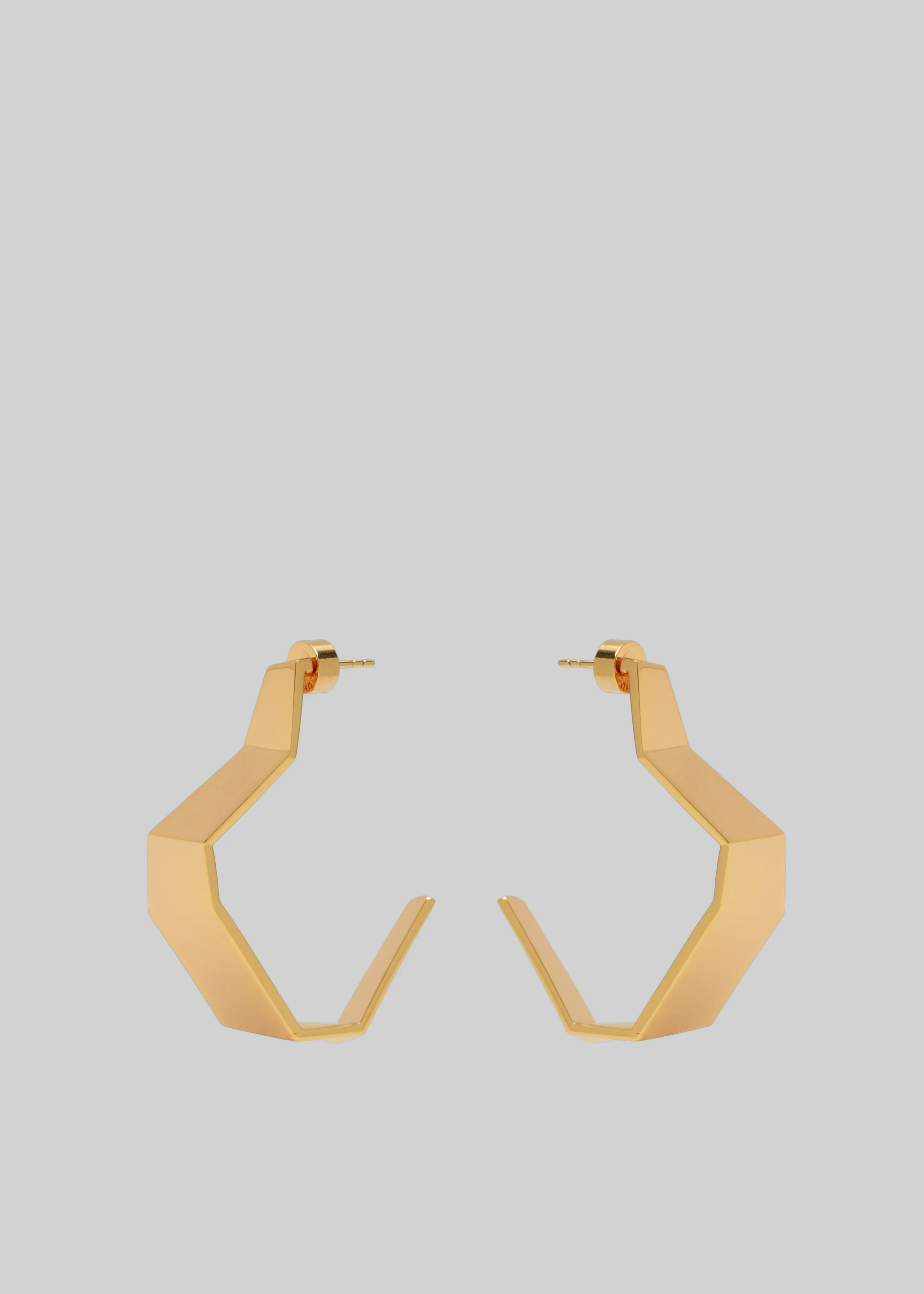 Bevza Broken Shape Earrings - Golden sold by Frankie Shop