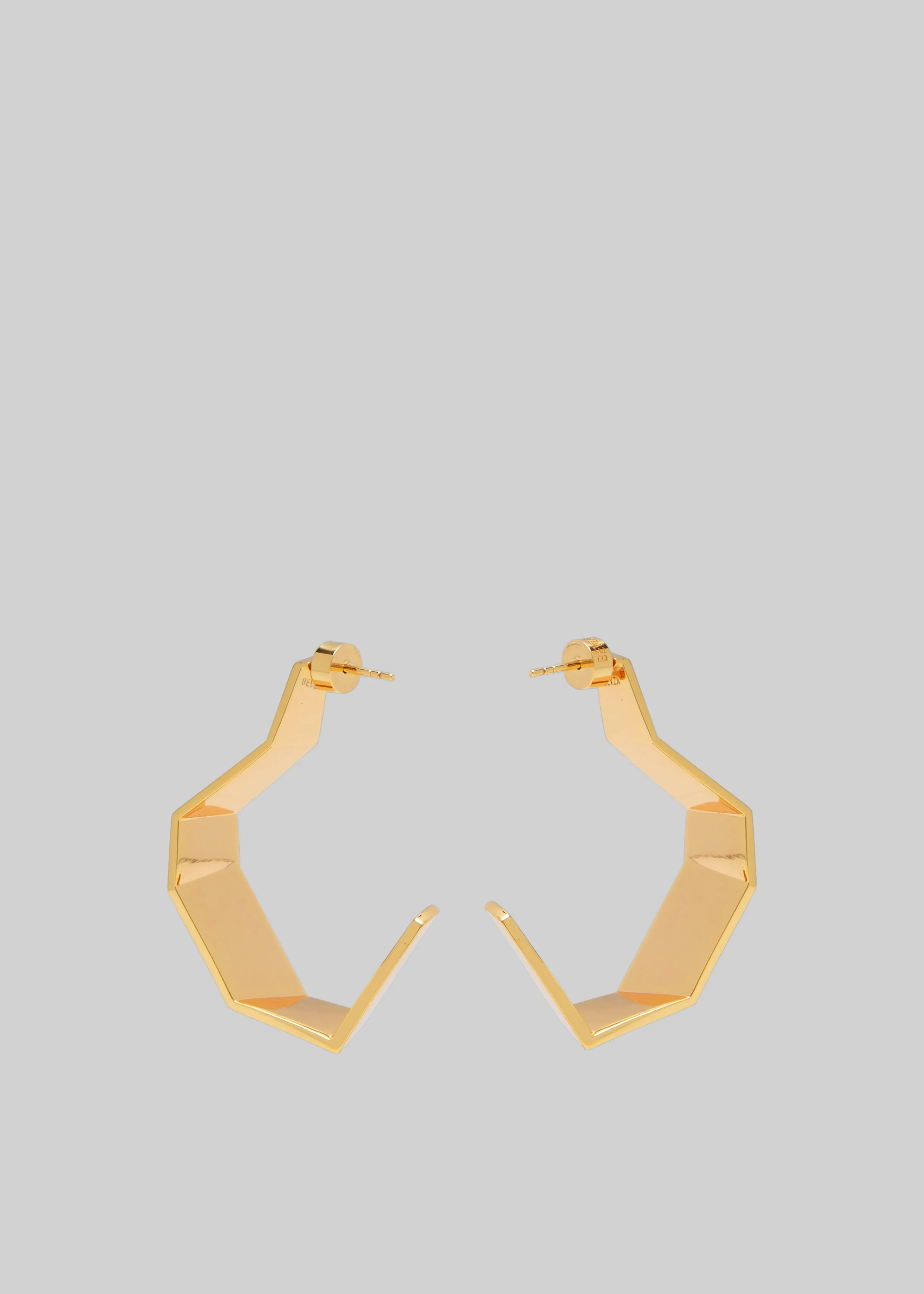 Bevza Broken Shape Earrings - Golden sold by Frankie Shop product image thumbnail 5