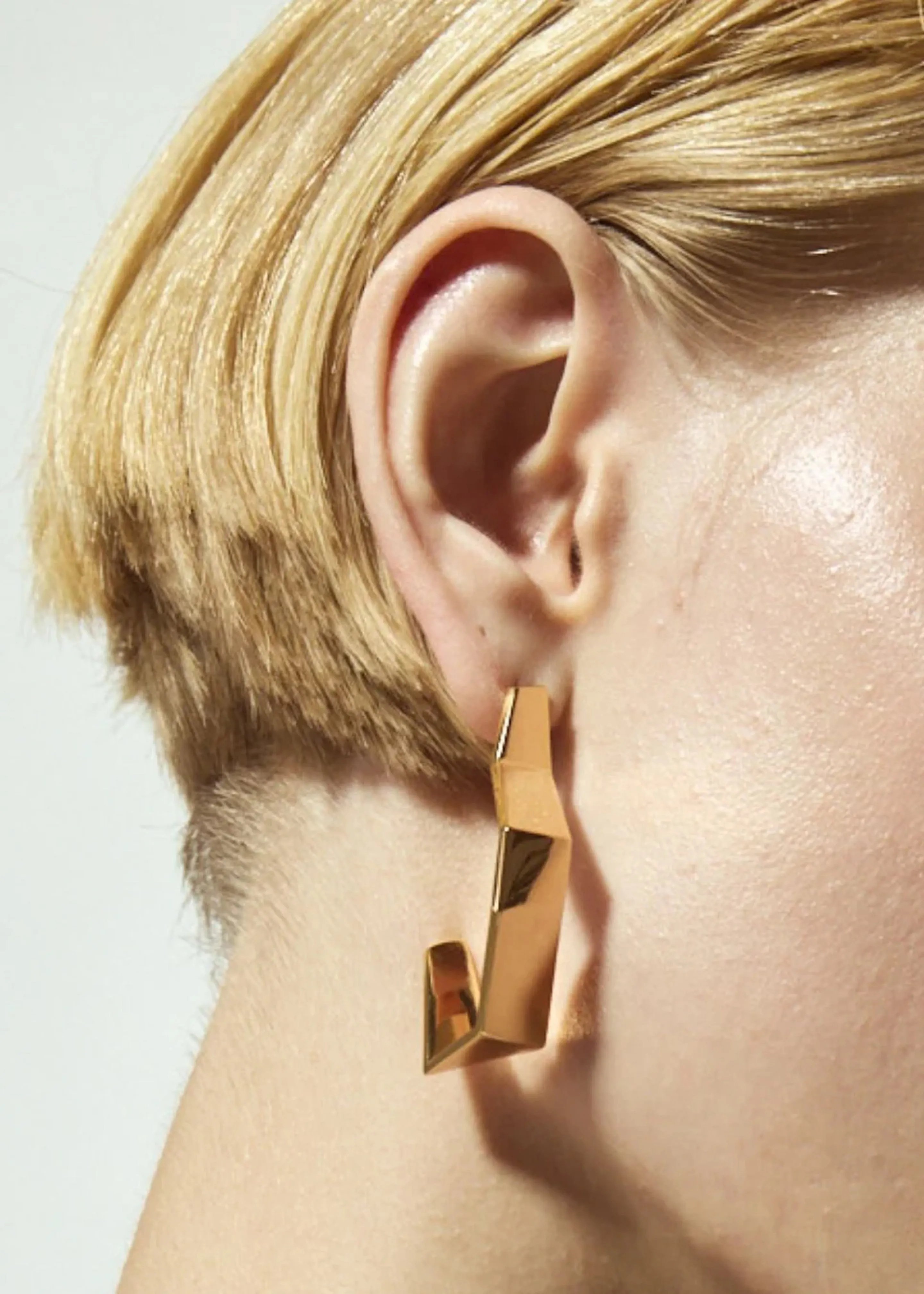 Bevza Broken Shape Earrings - Golden sold by Frankie Shop product image thumbnail 4