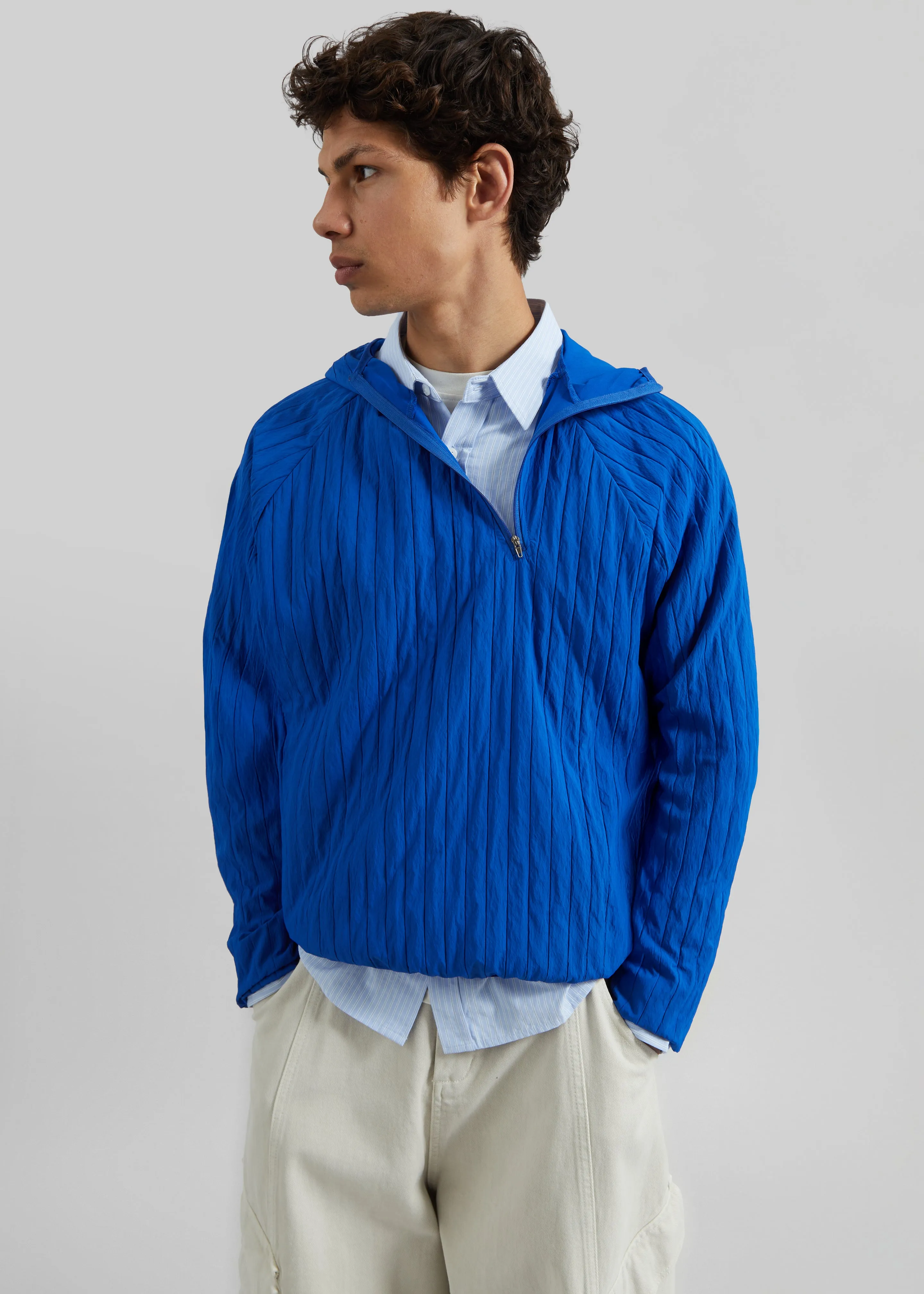 Dario Textured Hoodie - Cobalt sold by Frankie Shop product image thumbnail 4