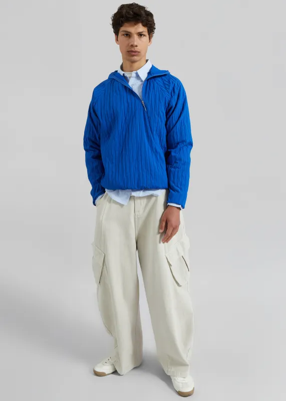 Dario Textured Hoodie - Cobalt made by Frankie Shop