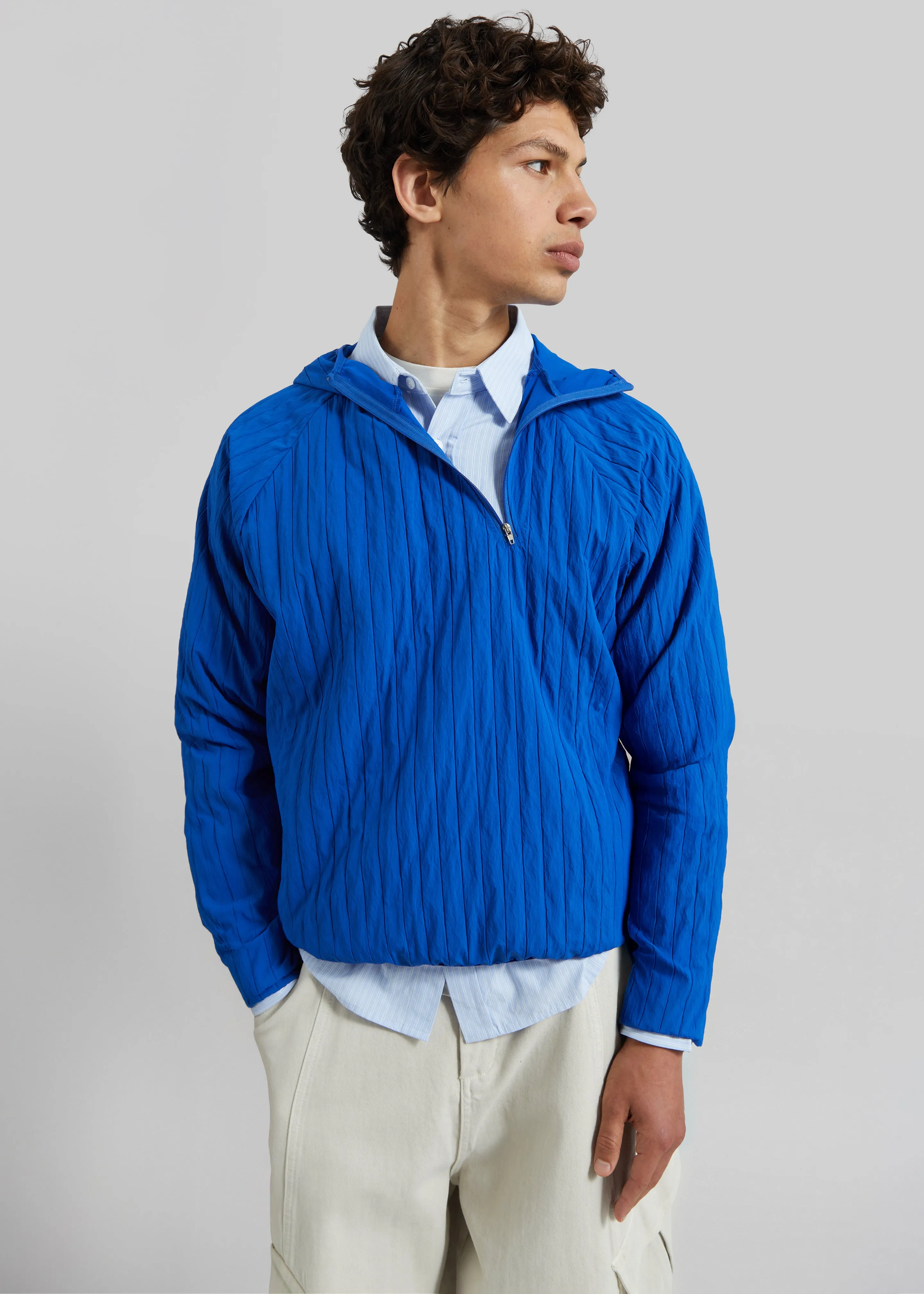 Dario Textured Hoodie - Cobalt sold by Frankie Shop product image thumbnail 2