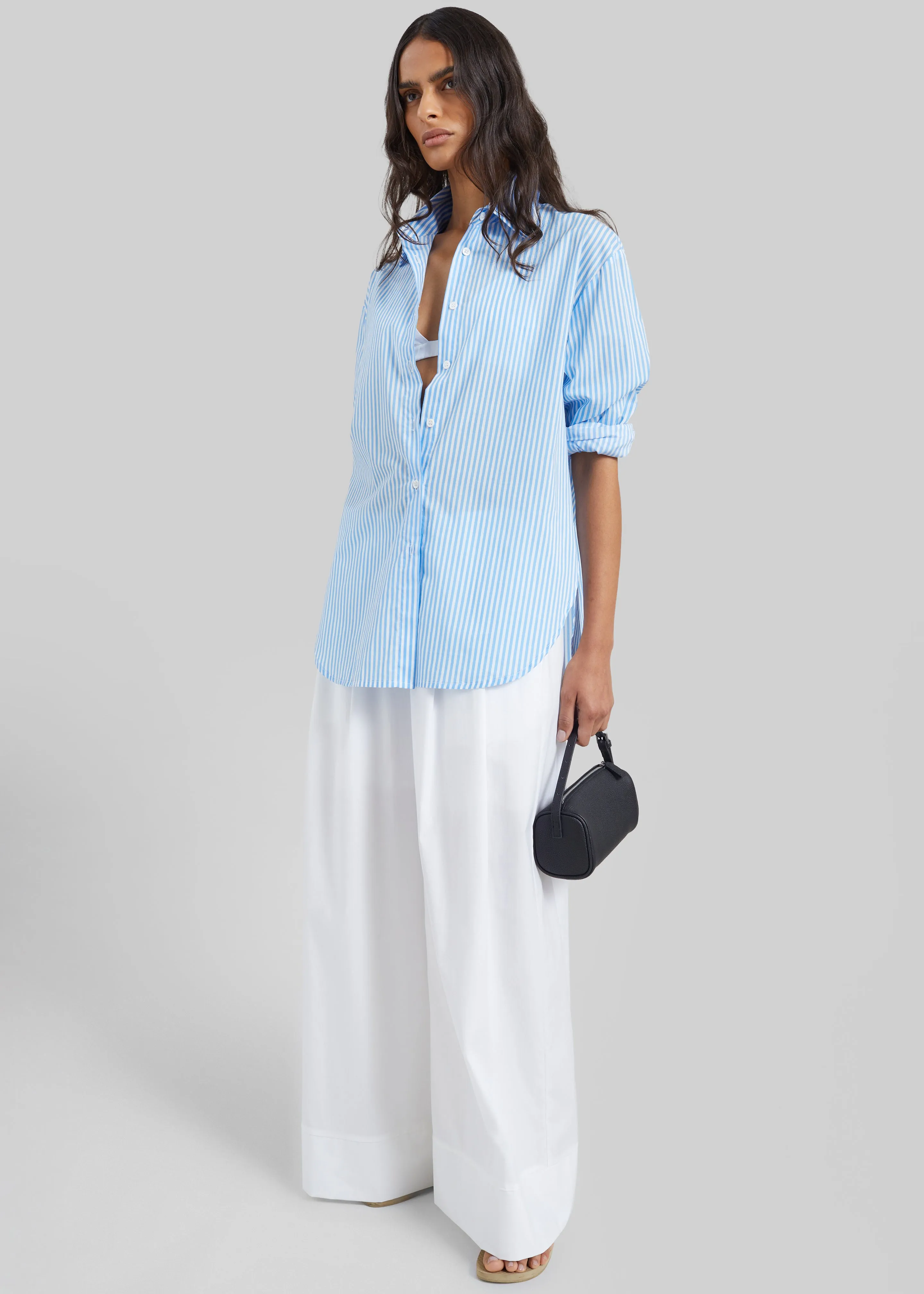 Trivio Poplin Wide Leg Pants - White sold by Frankie Shop product image thumbnail 4
