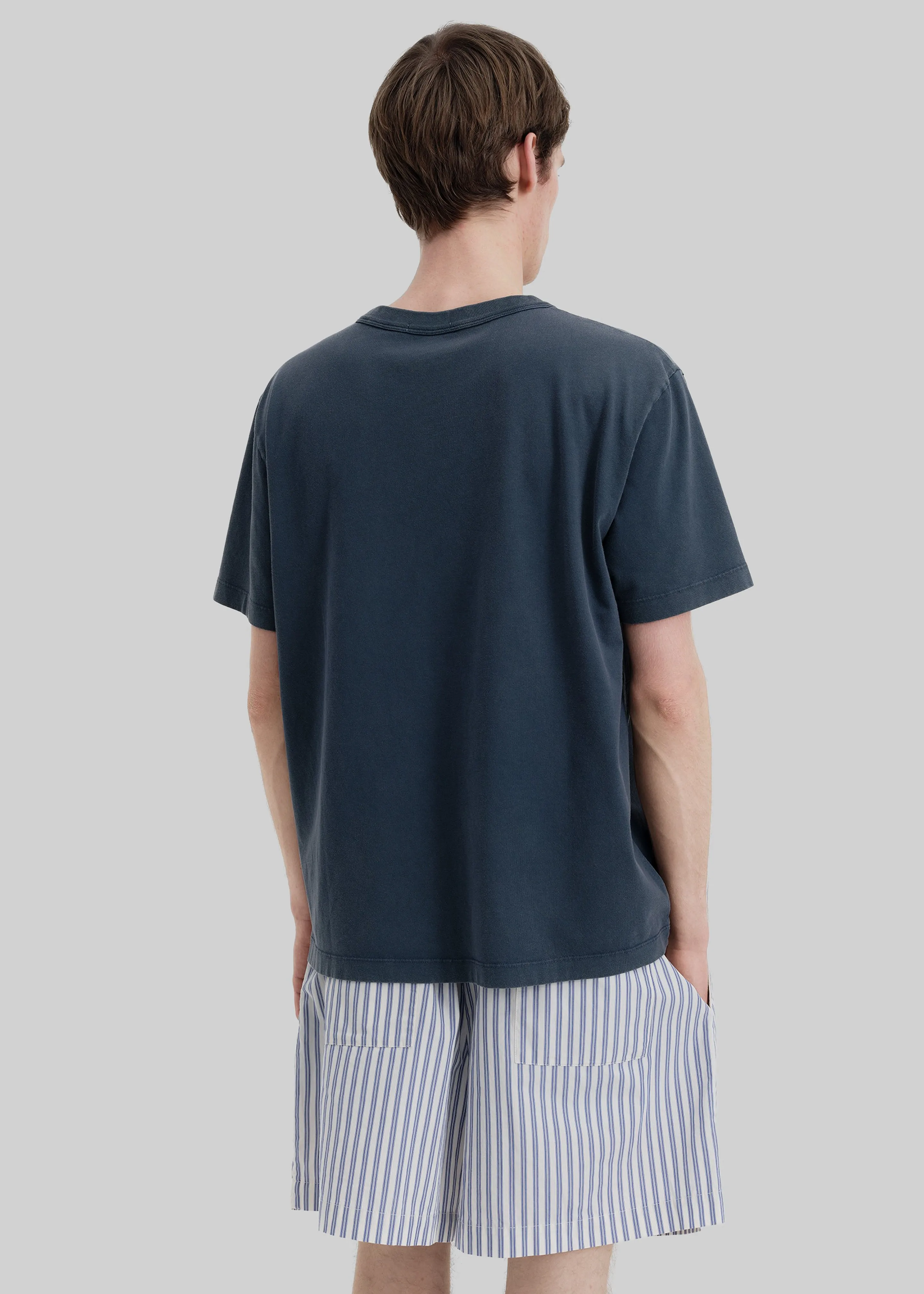 Tekla Men's T-Shirt - Sun Bleached Navy sold by Frankie Shop product image thumbnail 4
