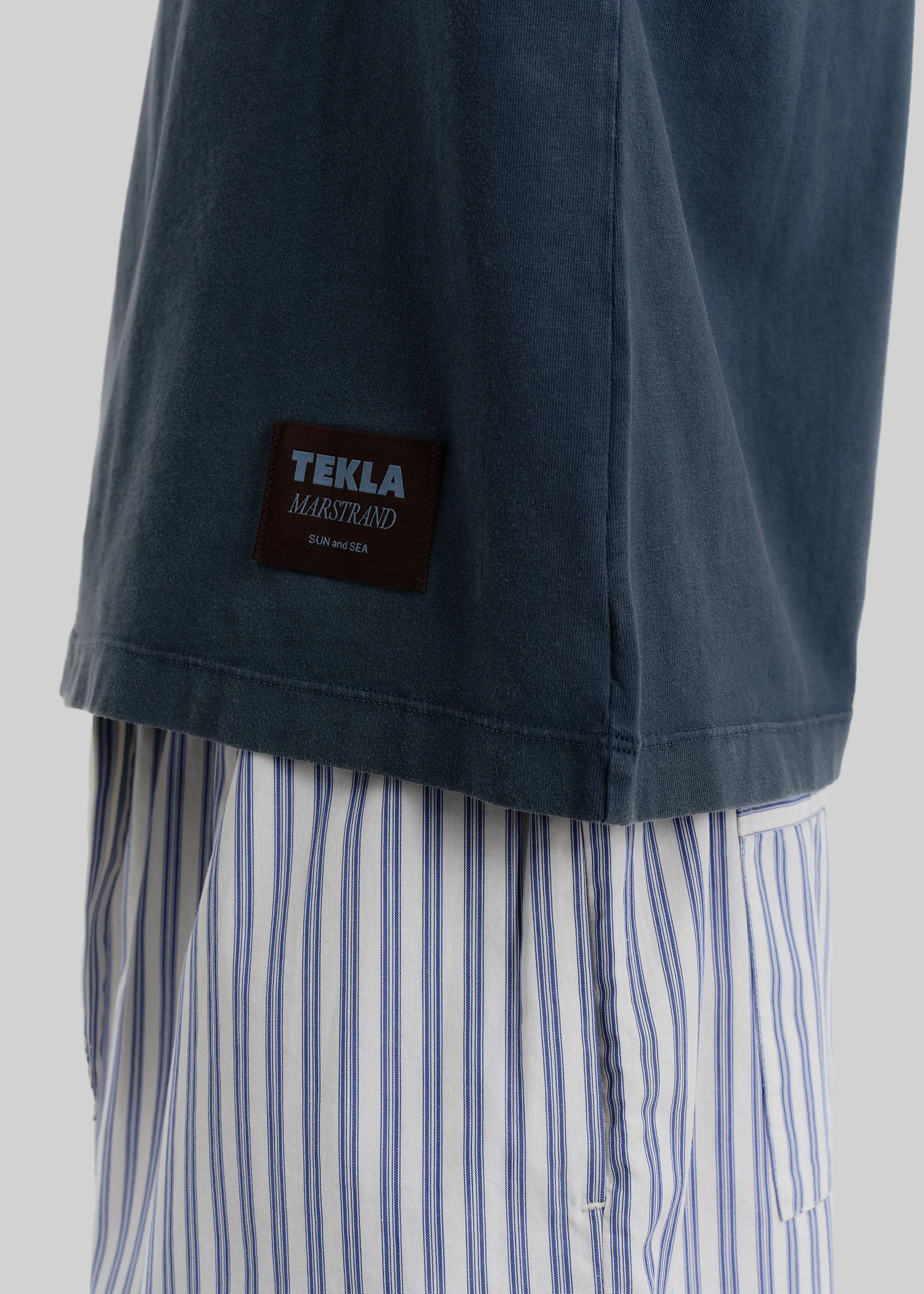 Tekla Men's T-Shirt - Sun Bleached Navy sold by Frankie Shop product image thumbnail 2