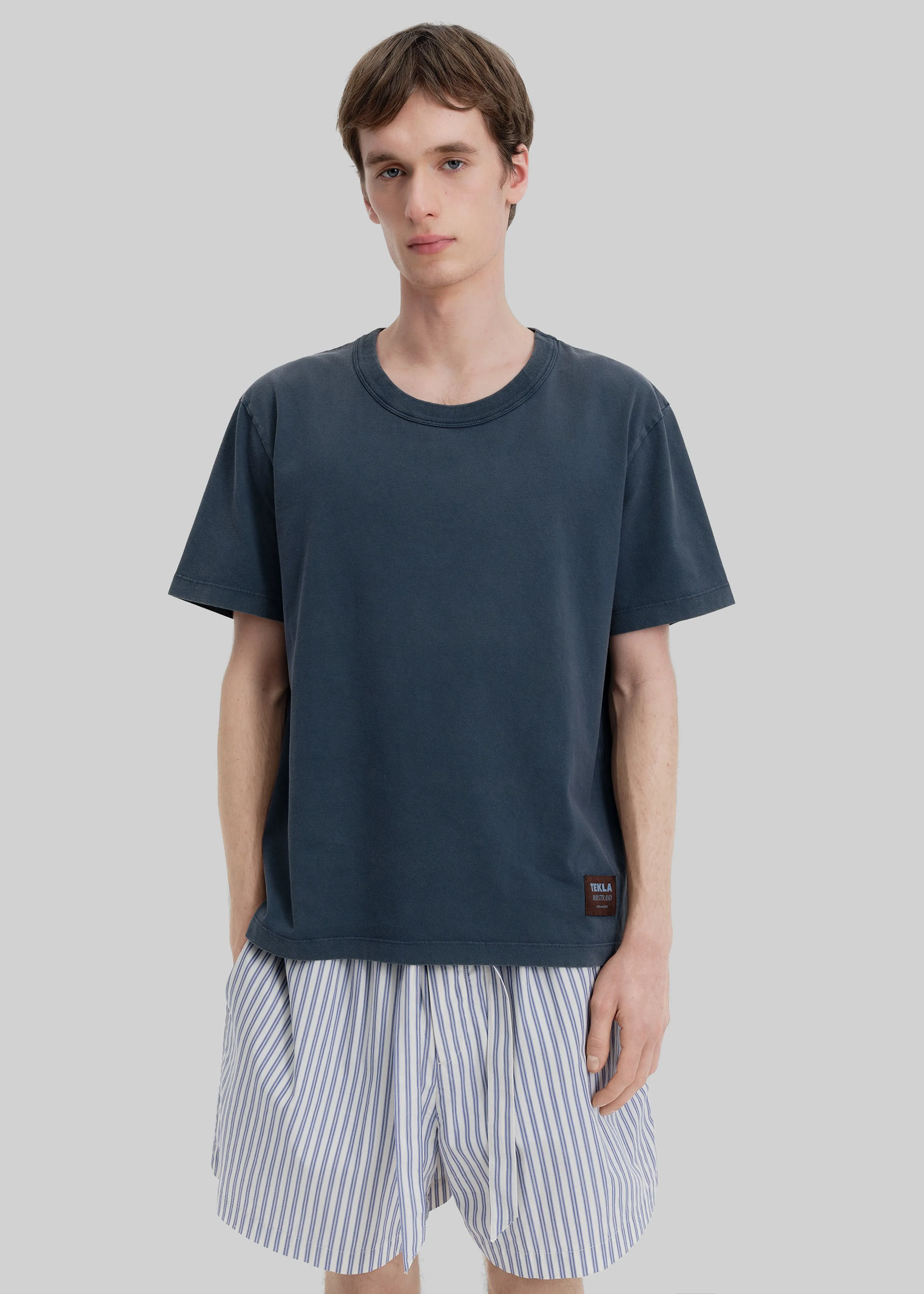 Tekla Men's T-Shirt - Sun Bleached Navy sold by Frankie Shop