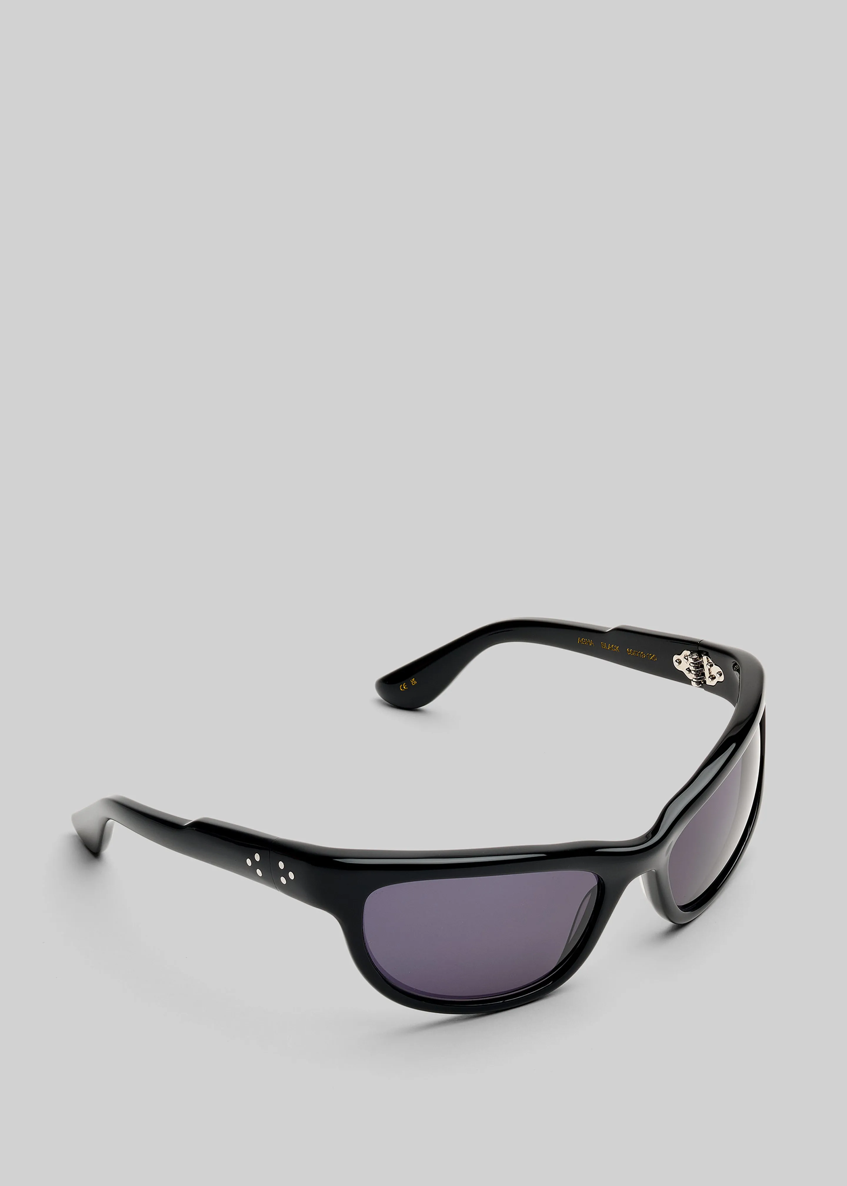Port Tanger Agha Sunglasses - Black Acetate / Black Lens sold by Frankie Shop product image thumbnail 3