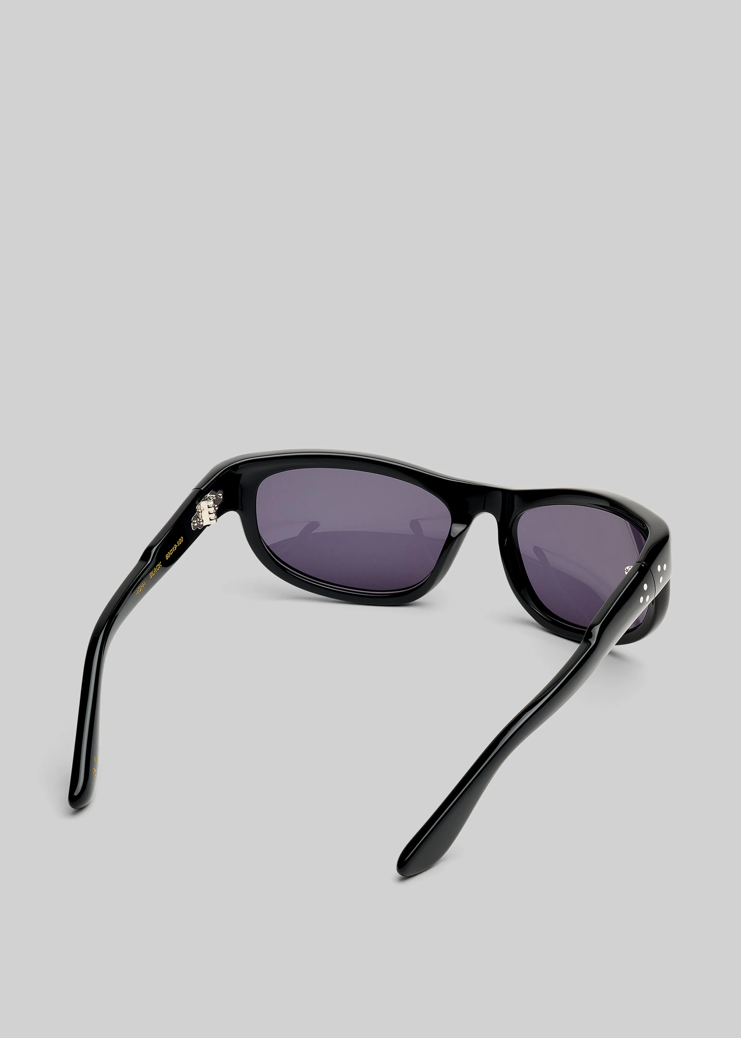 Port Tanger Agha Sunglasses - Black Acetate / Black Lens sold by Frankie Shop product image thumbnail 5
