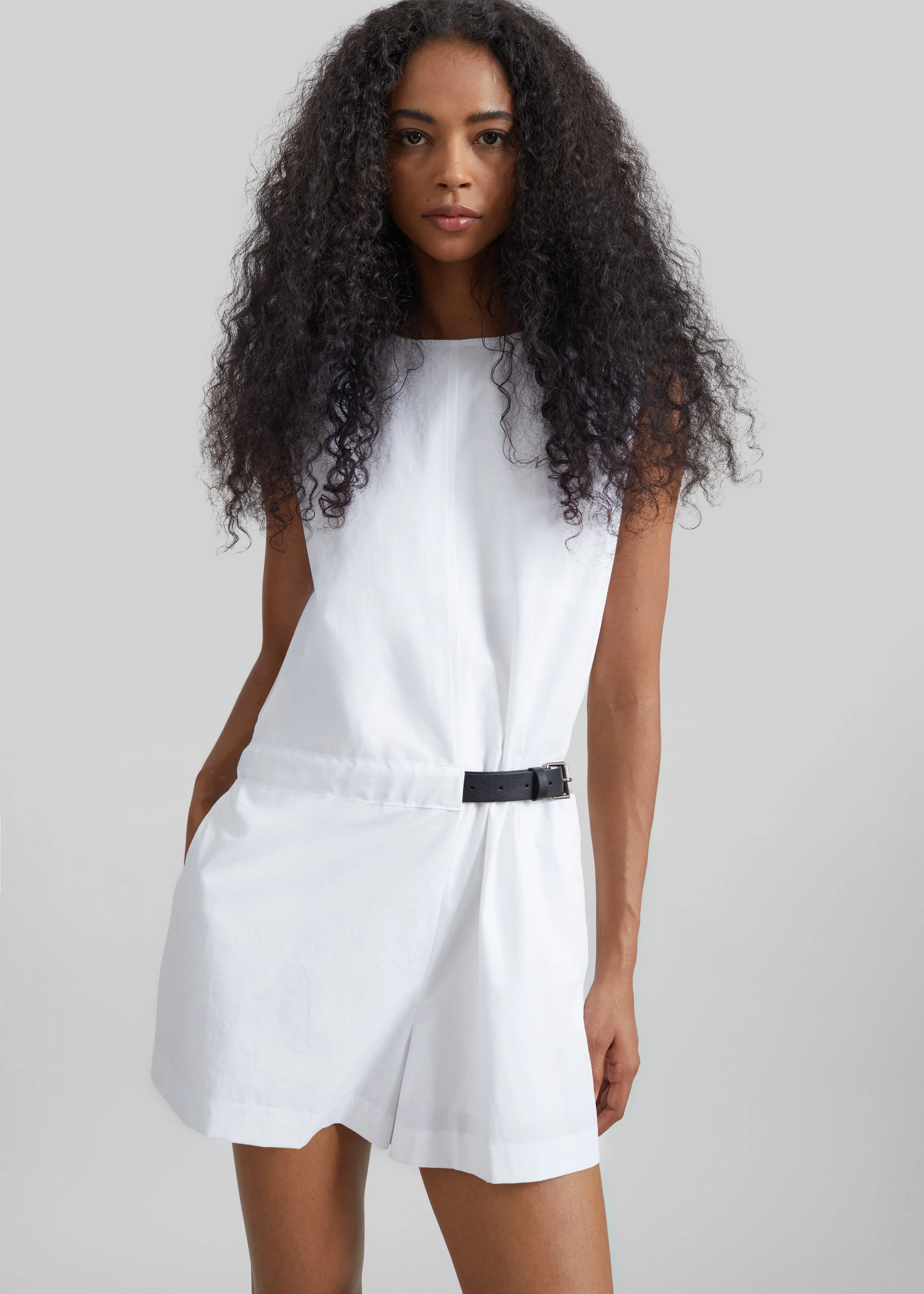 Naxos Belted Romper - White sold by Frankie Shop product image thumbnail 5
