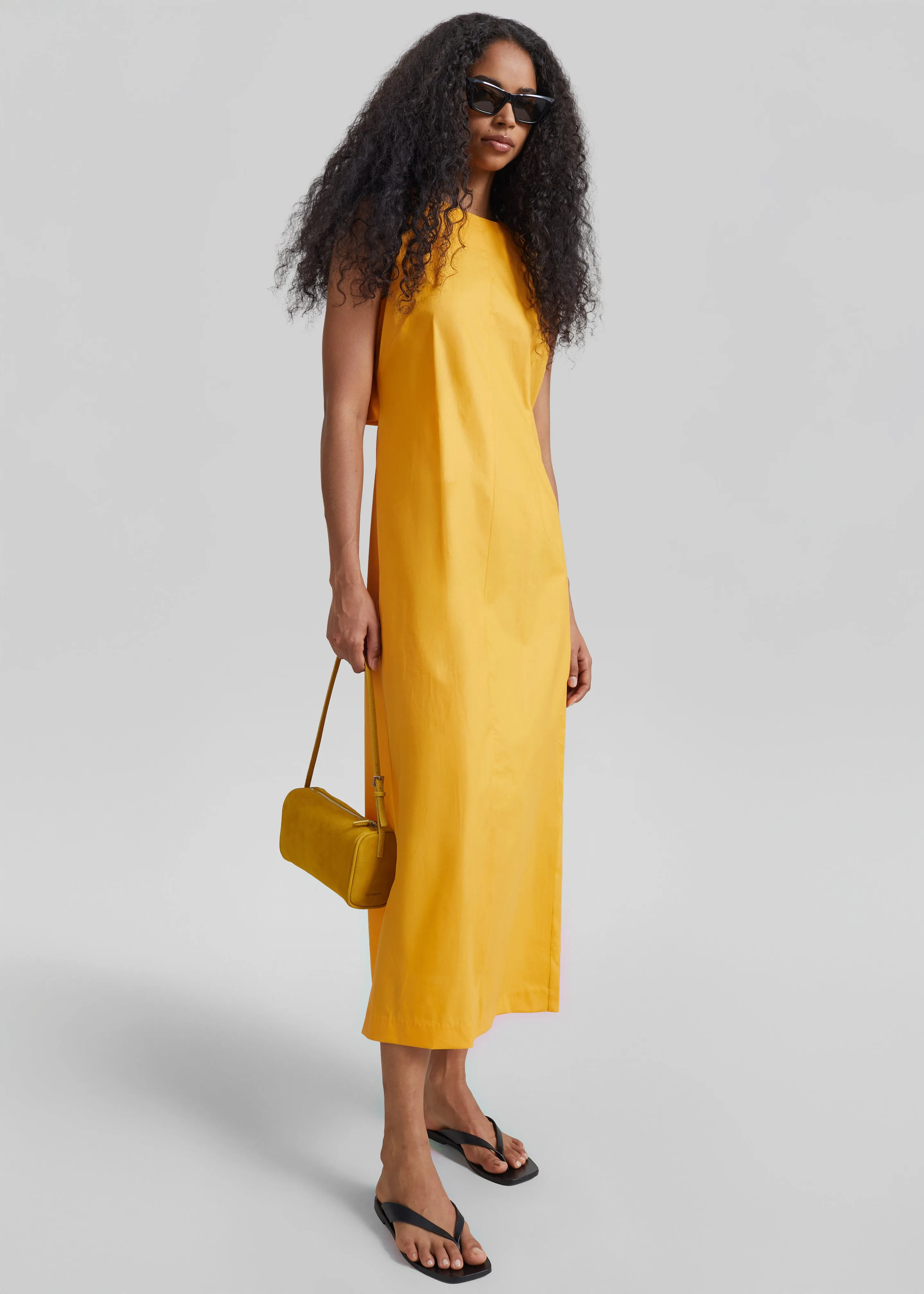 Carinola Poplin Open Back Midi Dress - Orange sold by Frankie Shop product image thumbnail 2