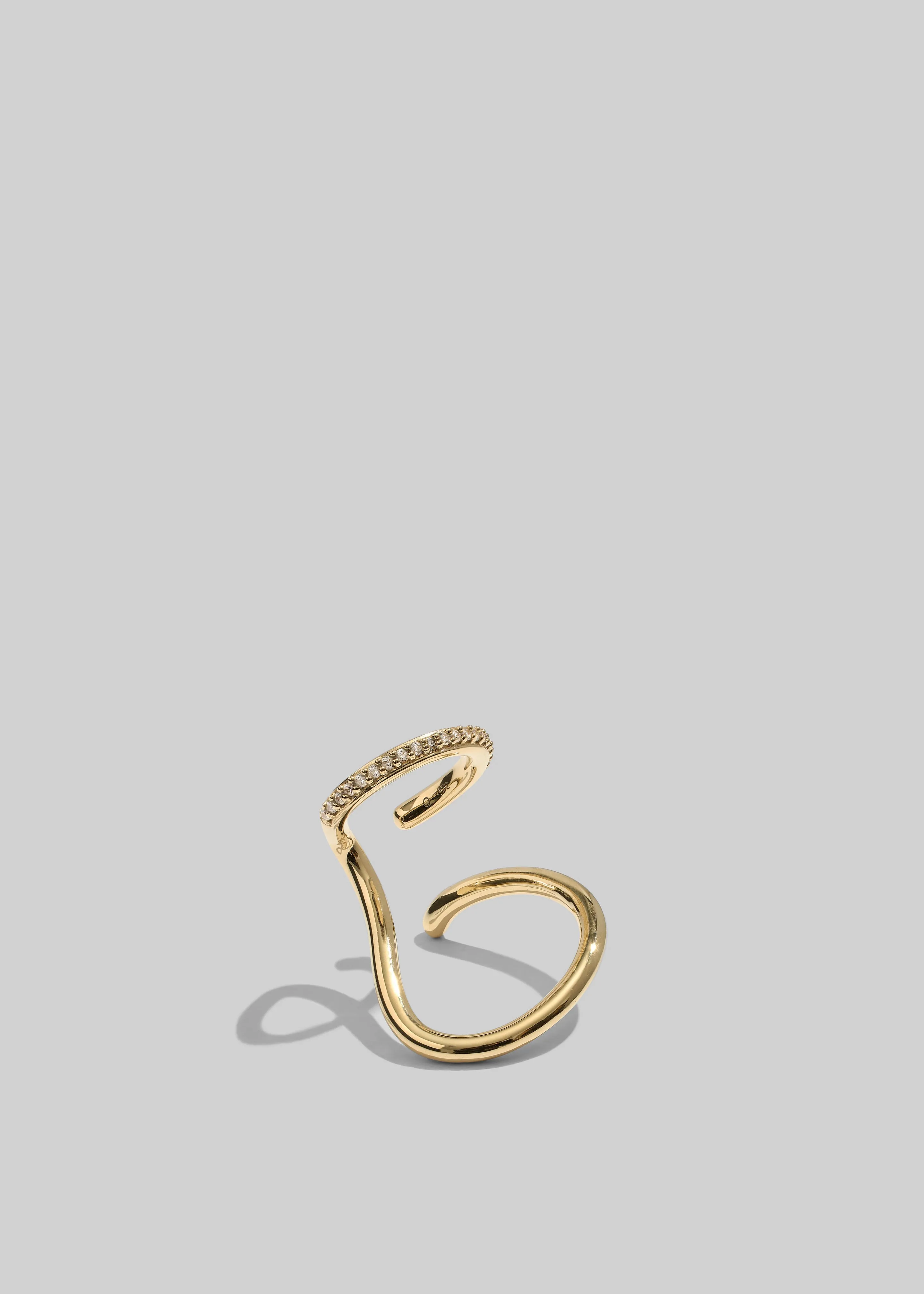 Otiumberg Pavé Sonder Ear Cuff - Gold sold by Frankie Shop product image thumbnail 2