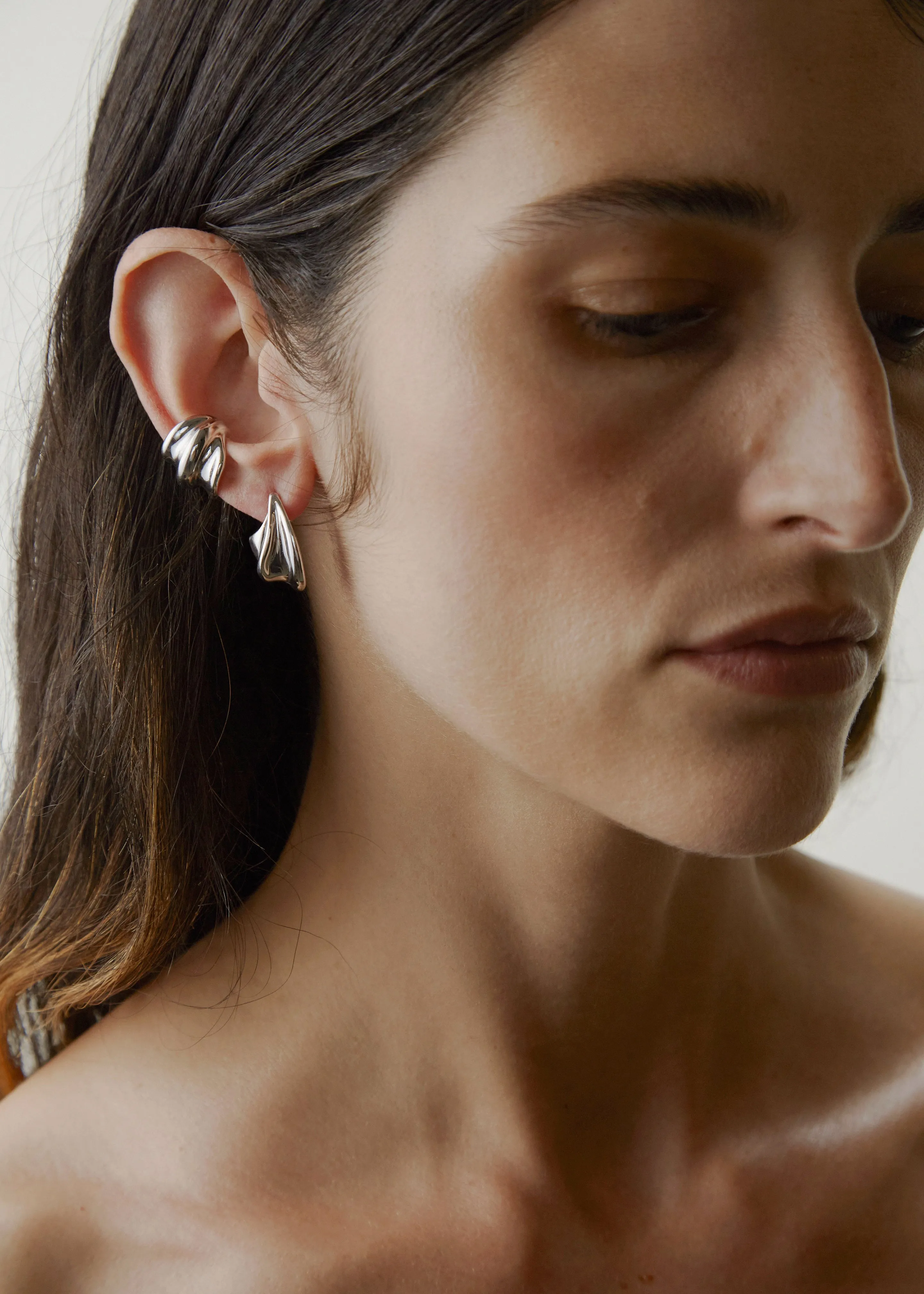 Otiumberg Wave Ear Cuff - Silver sold by Frankie Shop product image thumbnail 2