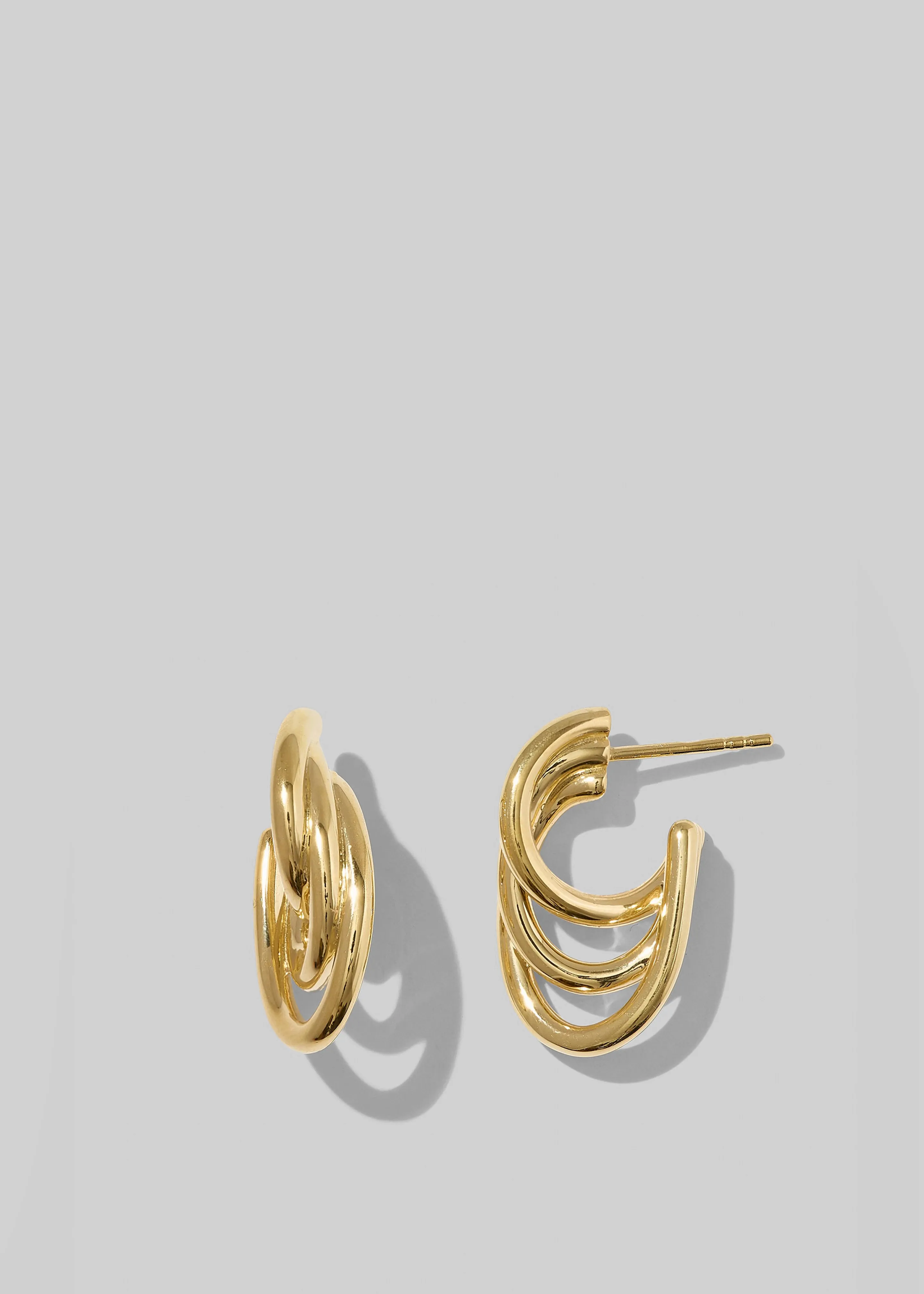 Otiumberg Gathered Sonder Hoops - Gold sold by Frankie Shop product image thumbnail 3