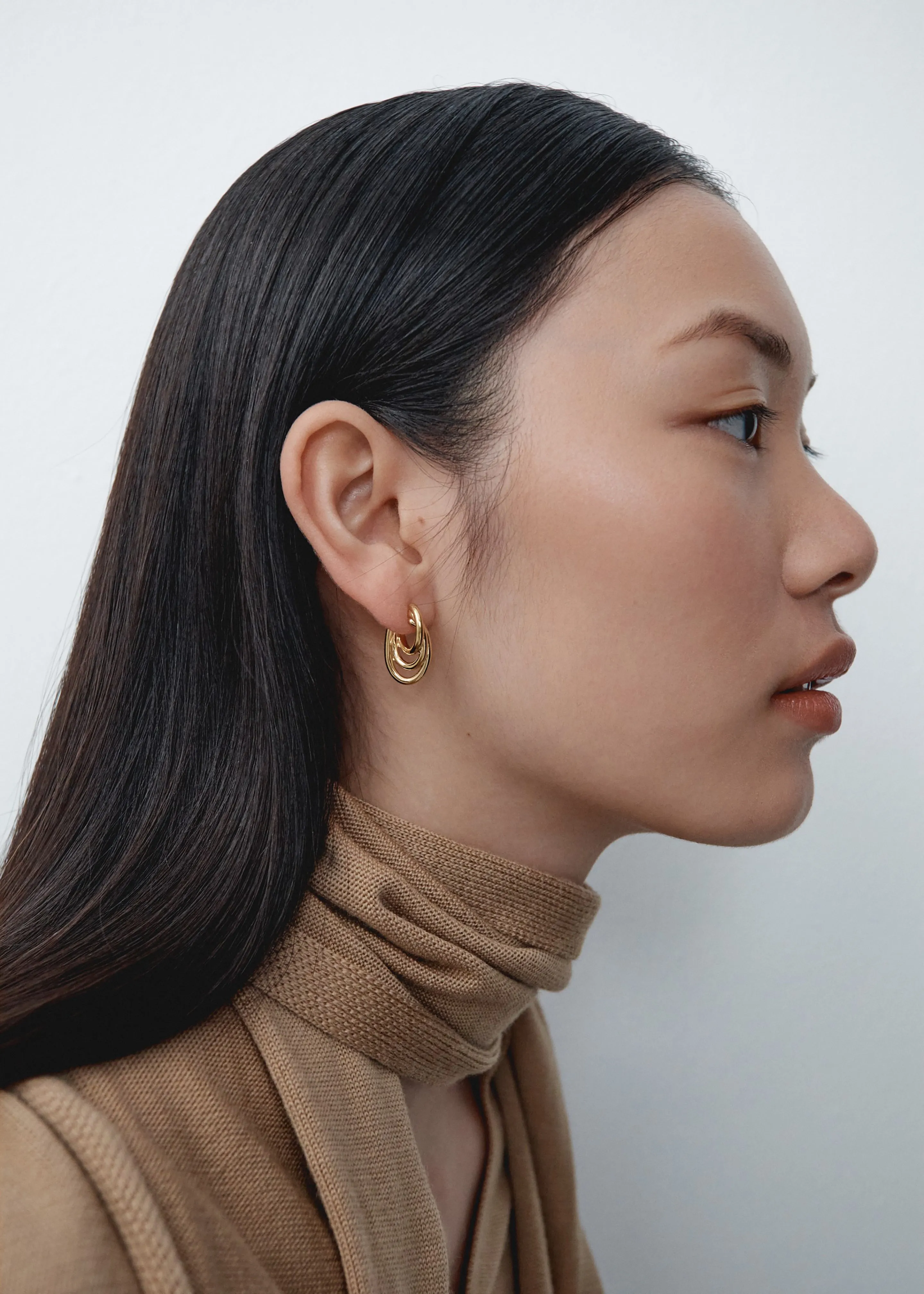 Otiumberg Gathered Sonder Hoops - Gold sold by Frankie Shop product image thumbnail 2