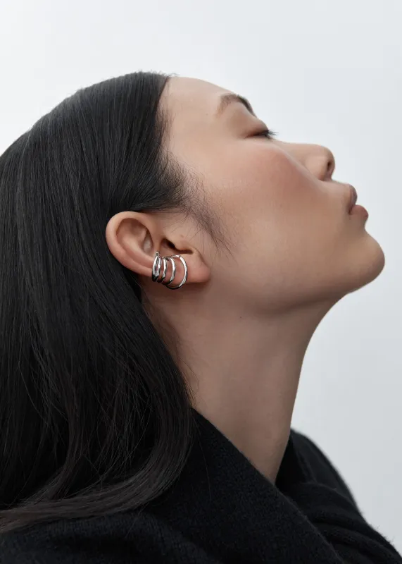 Otiumberg Chaos Ear Cuff - Silver made by Otiumberg