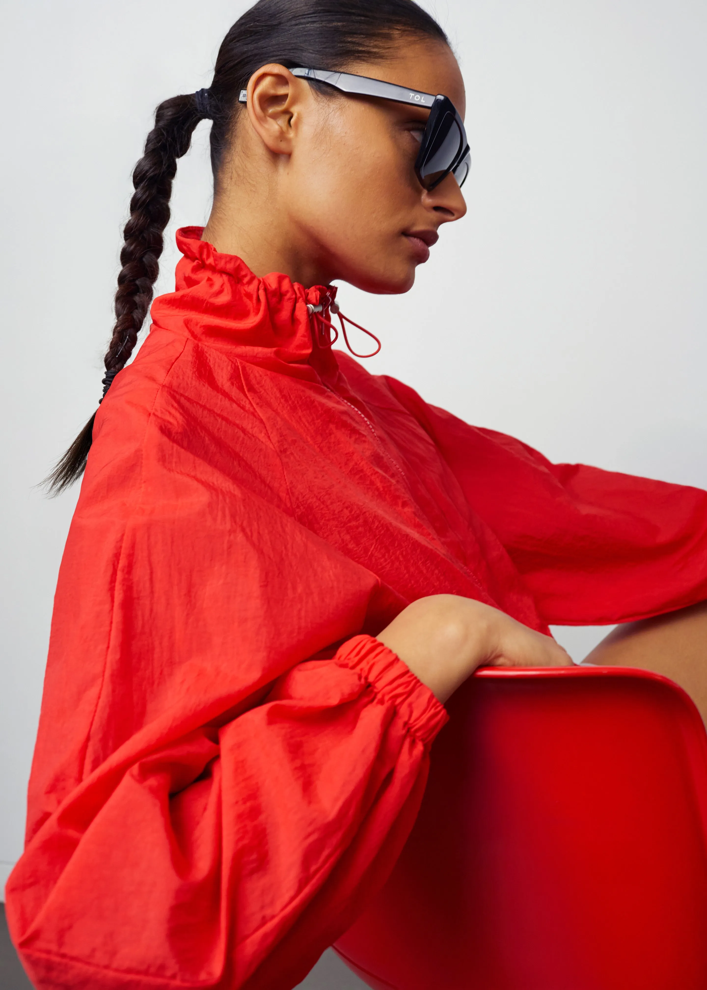 Antonelli Windbreaker Jacket - Red sold by Frankie Shop product image thumbnail 2